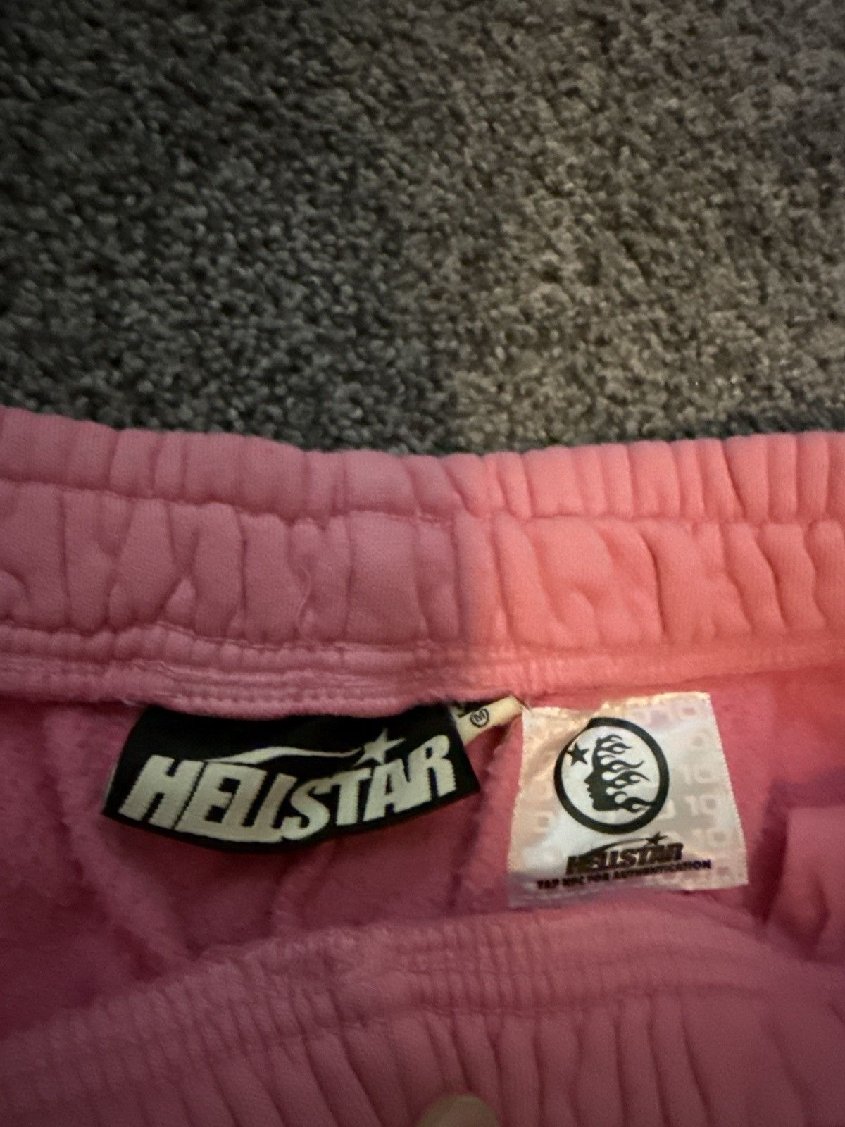 HELLSTAR Crazy Limited Hellstar Pink Grey Flame Sweats size Medium Size US 33 - 6 Thumbnail
