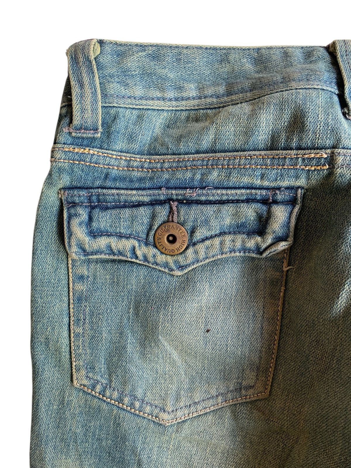 Kapital FLARE💥JAPANESE PUNK STYLE UNKNOWN RUSTY DISTRESSED DENIM🎌☠️ Size US 30 / EU 46 - 12 Thumbnail