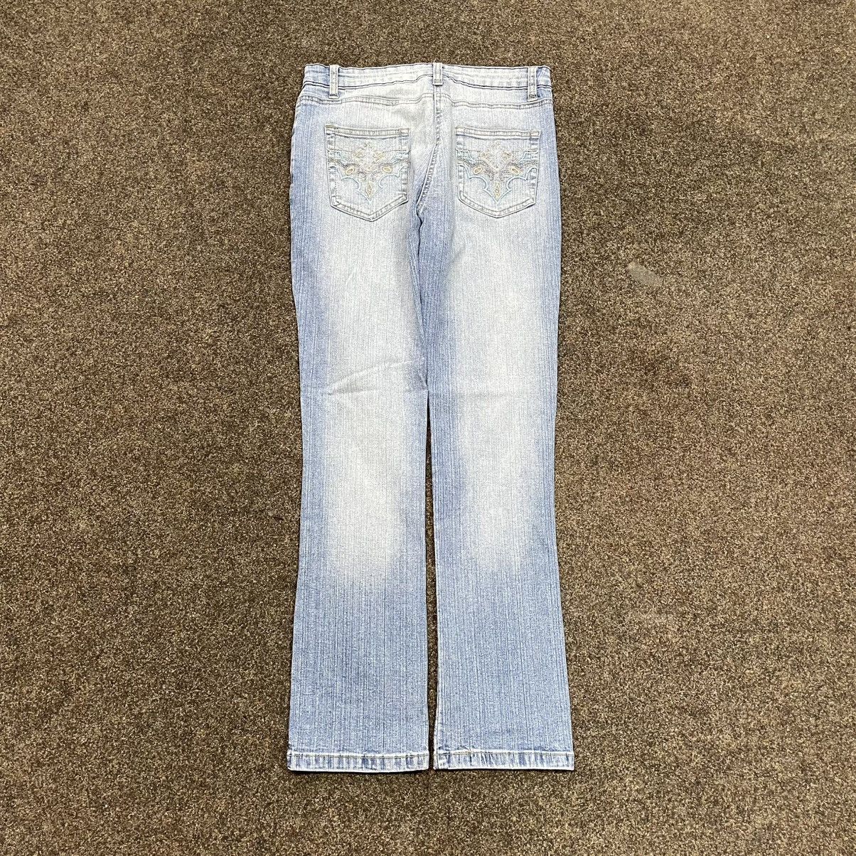 Vintage Y2K Vintage FCUK Bootcut Jeans Faded Distressed Streetwear W Size 30" / US 8 / IT 44 - 2 Thumbnail