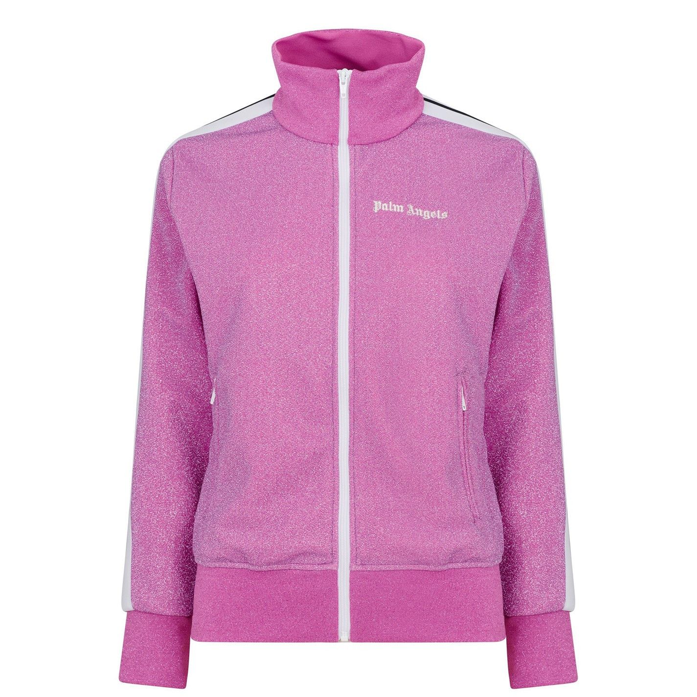 Palm Angels o1g2r1mq0325 Track Zip Jacket in Pink & white Size L / US 10 / IT 46 - 1 Thumbnail