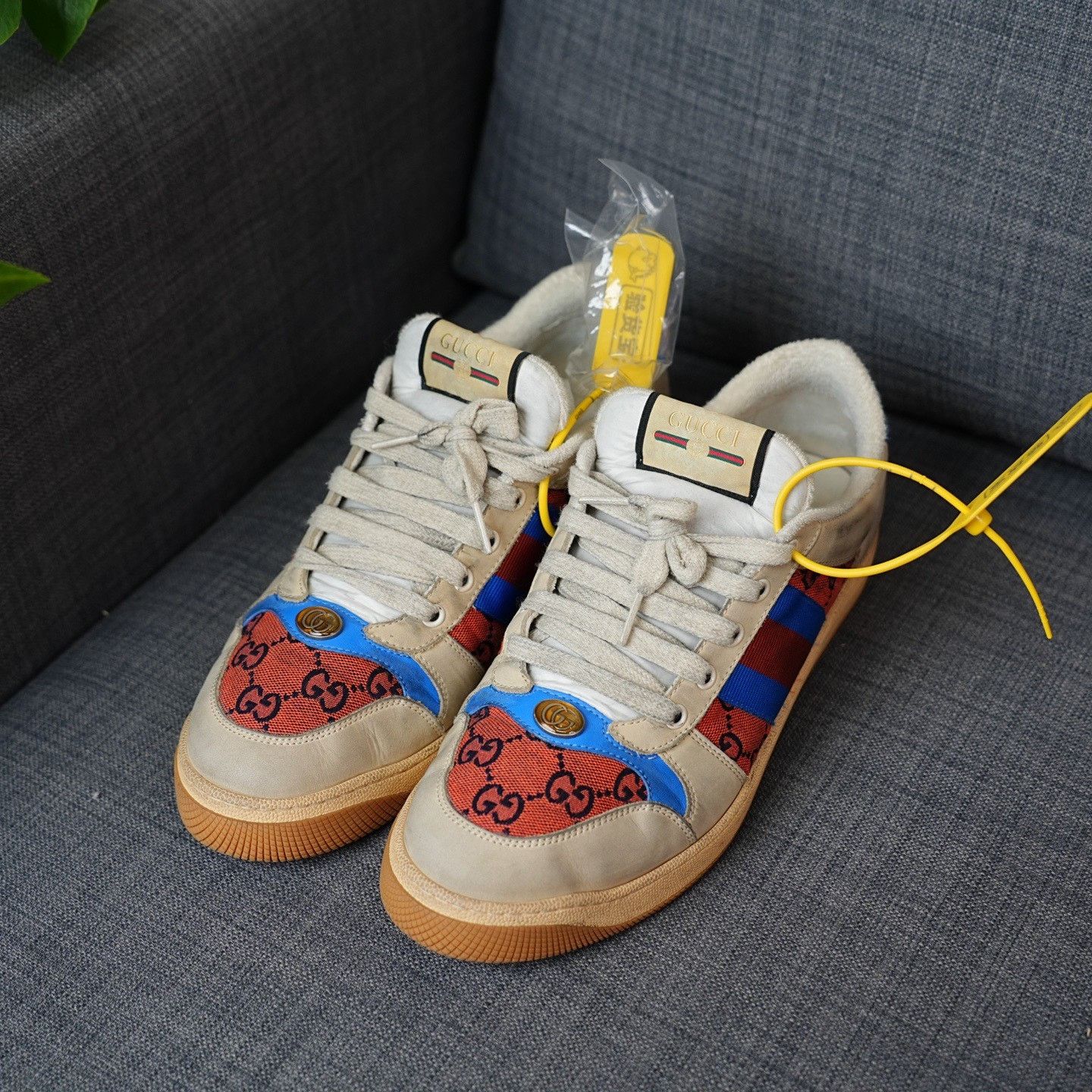 Gucci Gucci Blue Lowtop Sneakers 10.5 Men Size US 10.5 / EU 43-44 - 1 Thumbnail