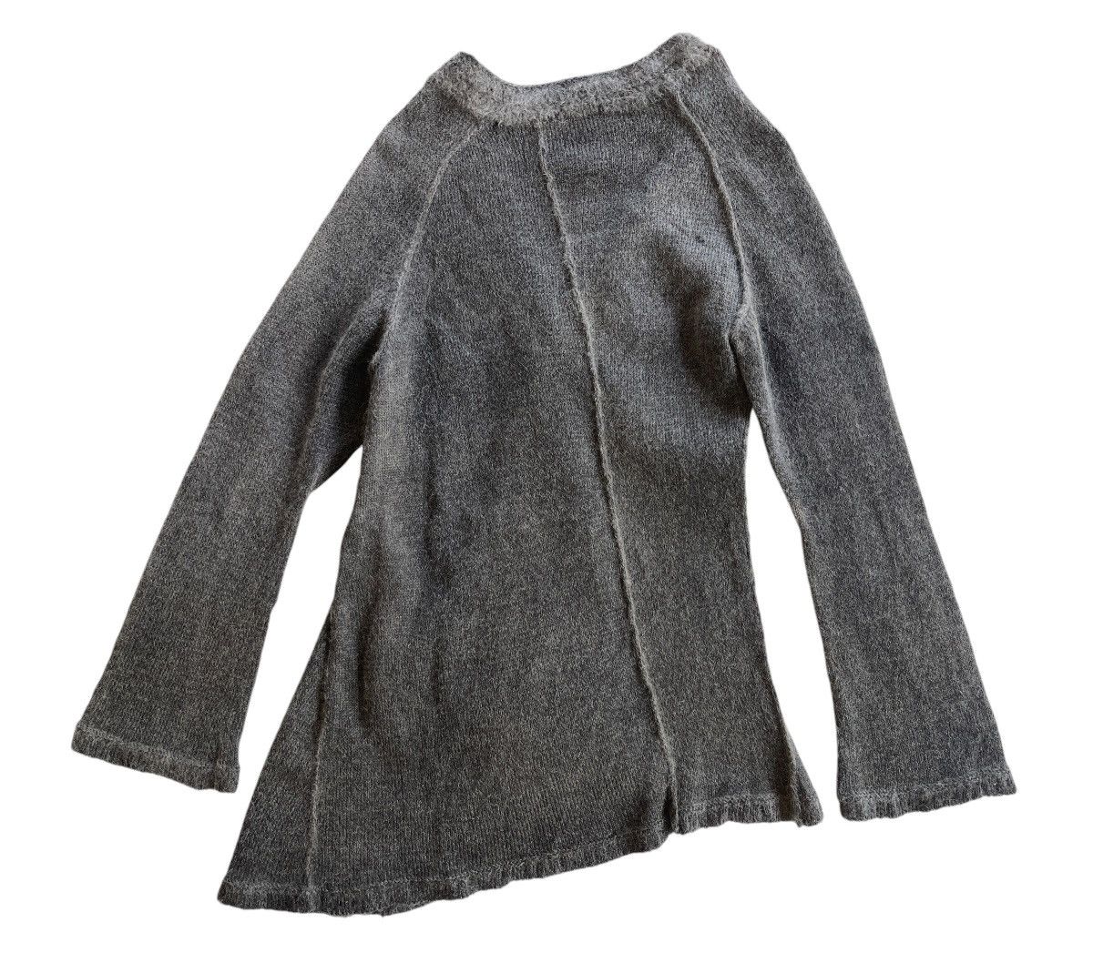 Japanese Brand 2005 Ambient Iconic Assymetrical Wool Mohair Cardigan Size S / US 4 / IT 40 - 11 Thumbnail