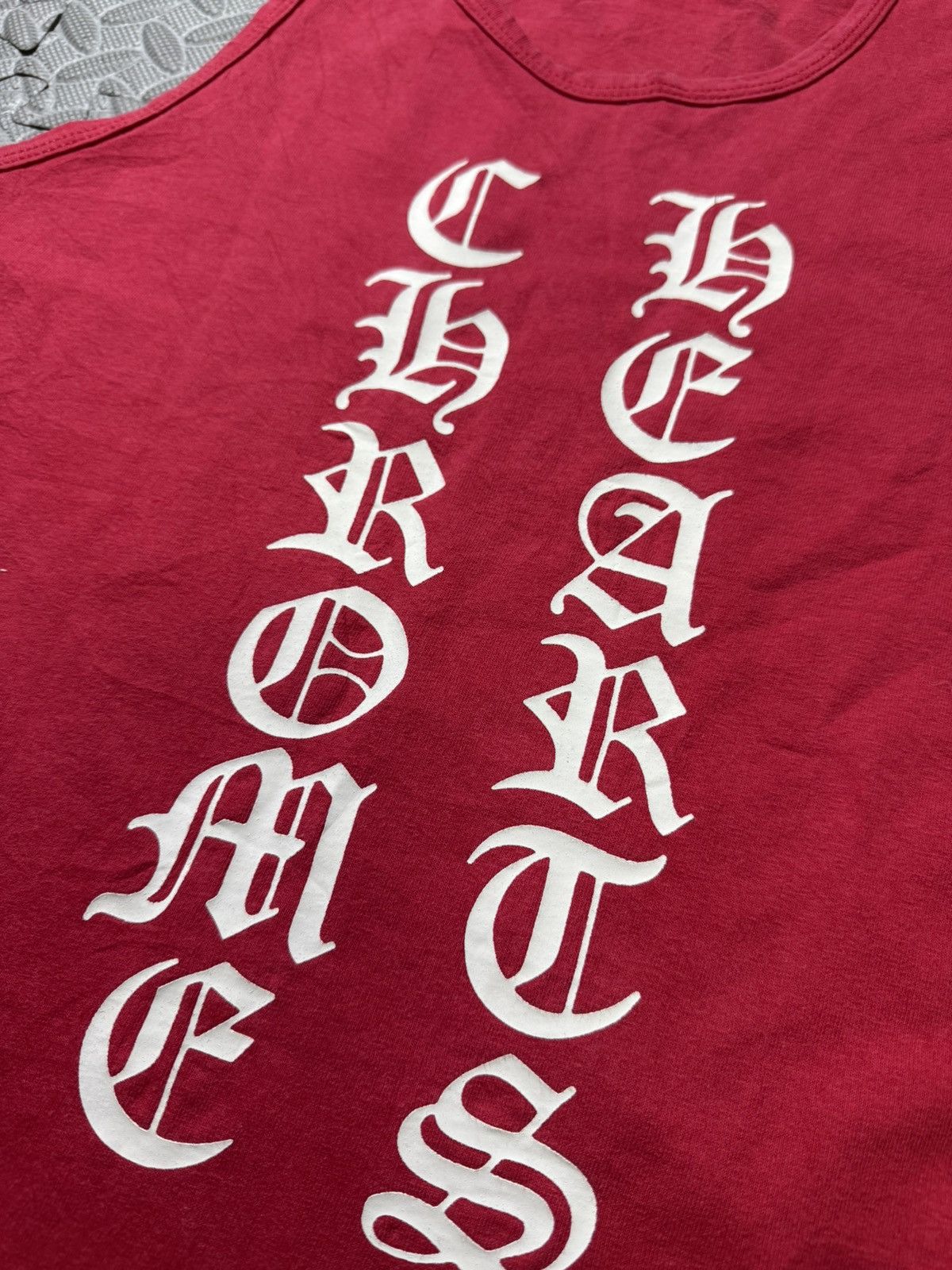 Chrome Hearts 💥 RARE! 90s VERTICAL SCRIPT CHROME TANK Size US S / EU 44-46 / 1 - 7 Thumbnail
