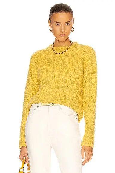The Elder Statesman o1mle0524 Cashmere Crewneck Sweater in Yellow Size M / US 6-8 / IT 42-44 - 2 Thumbnail