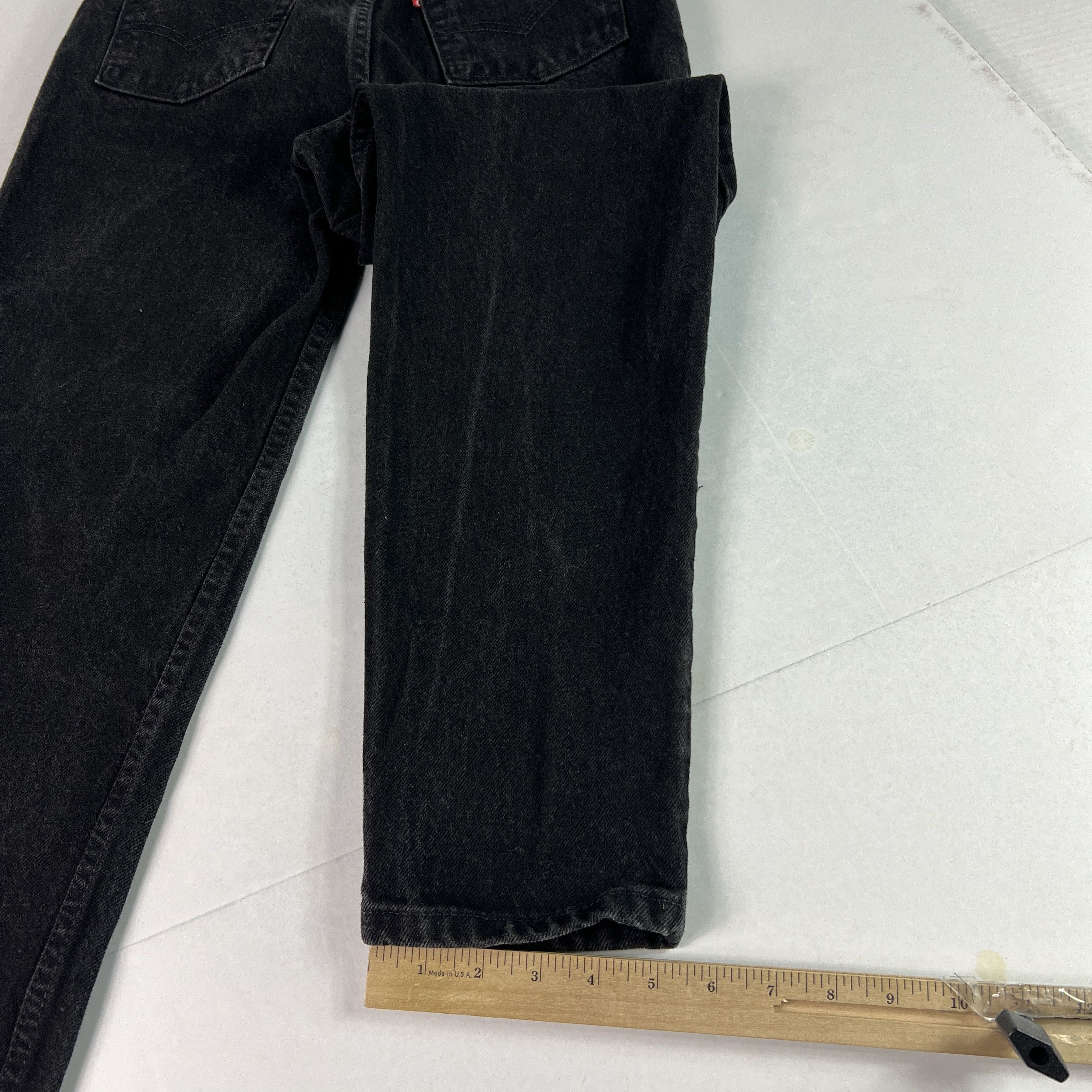 Levi's VTG Levi's Jeans 512 Slim Tapered High Rise Black Denim USA Size 26" / US 2 / IT 38 - 12 Thumbnail