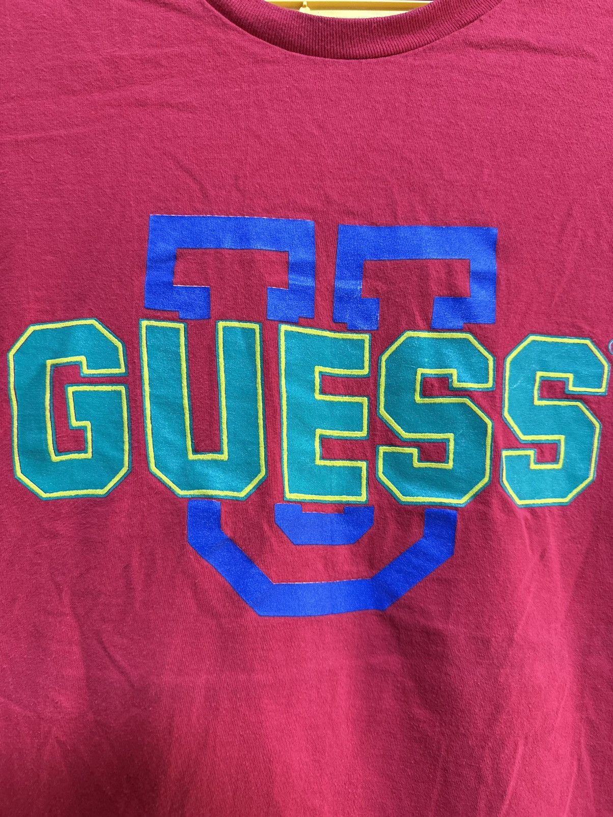 Guess Vintage 90s Guess Streetwear Faded Single Stitch Tee Size US L / EU 52-54 / 3 - 2 Thumbnail