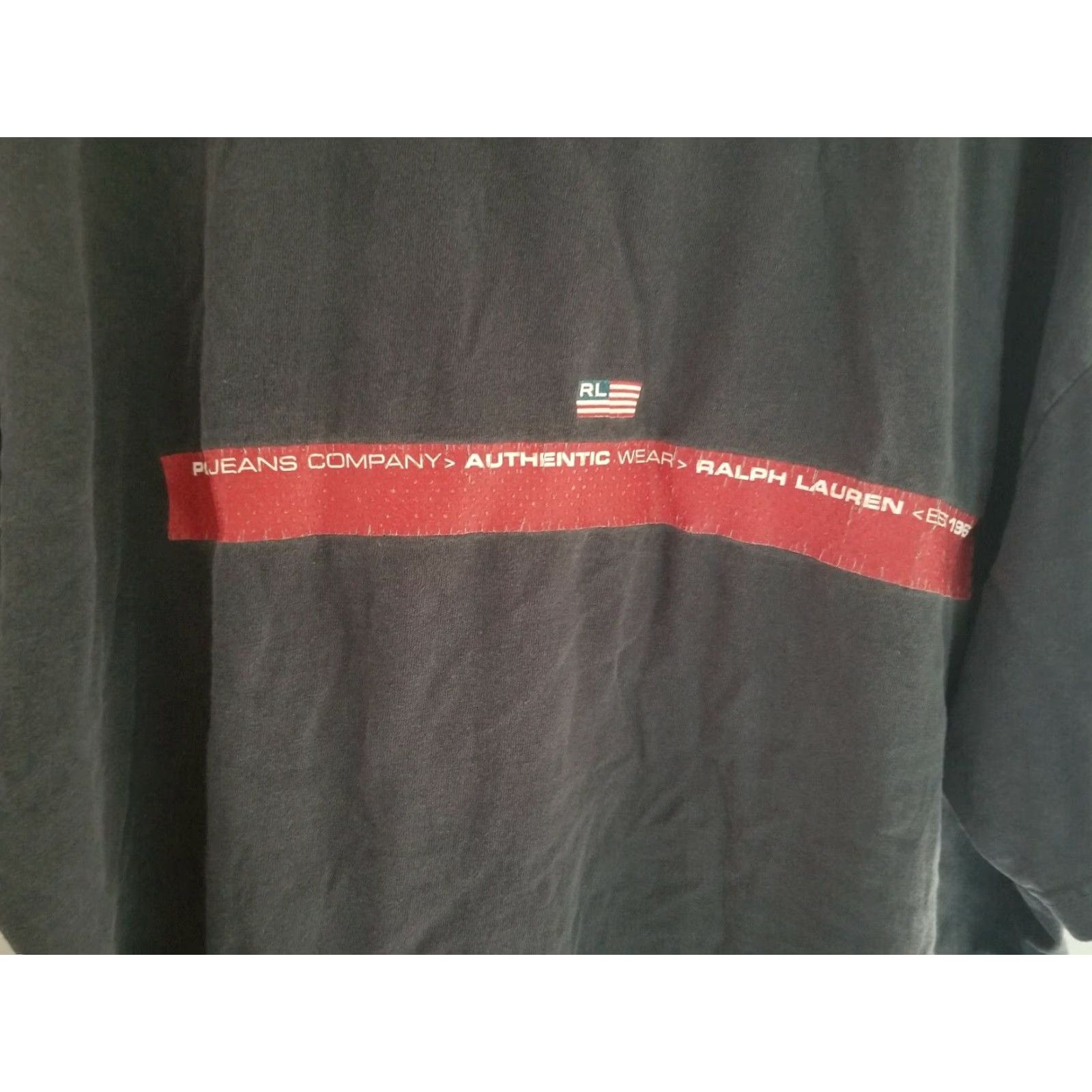 Vintage VINTAGE Polo Jeans Co Ralph Lauren T Shirt Men’s XXL 90s Spell Out Blue Graphic Tee 100% Cotton Short Sleeve Crew Neck Mens Size US S / EU 44-46 / 1 - 5 Thumbnail