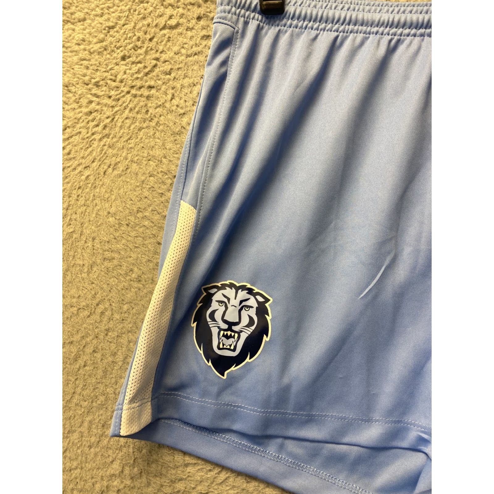 Nike NIKE Dri-Fit Shorts Women Size L Blue Running Athletic Womens Size 33" - 3 Thumbnail