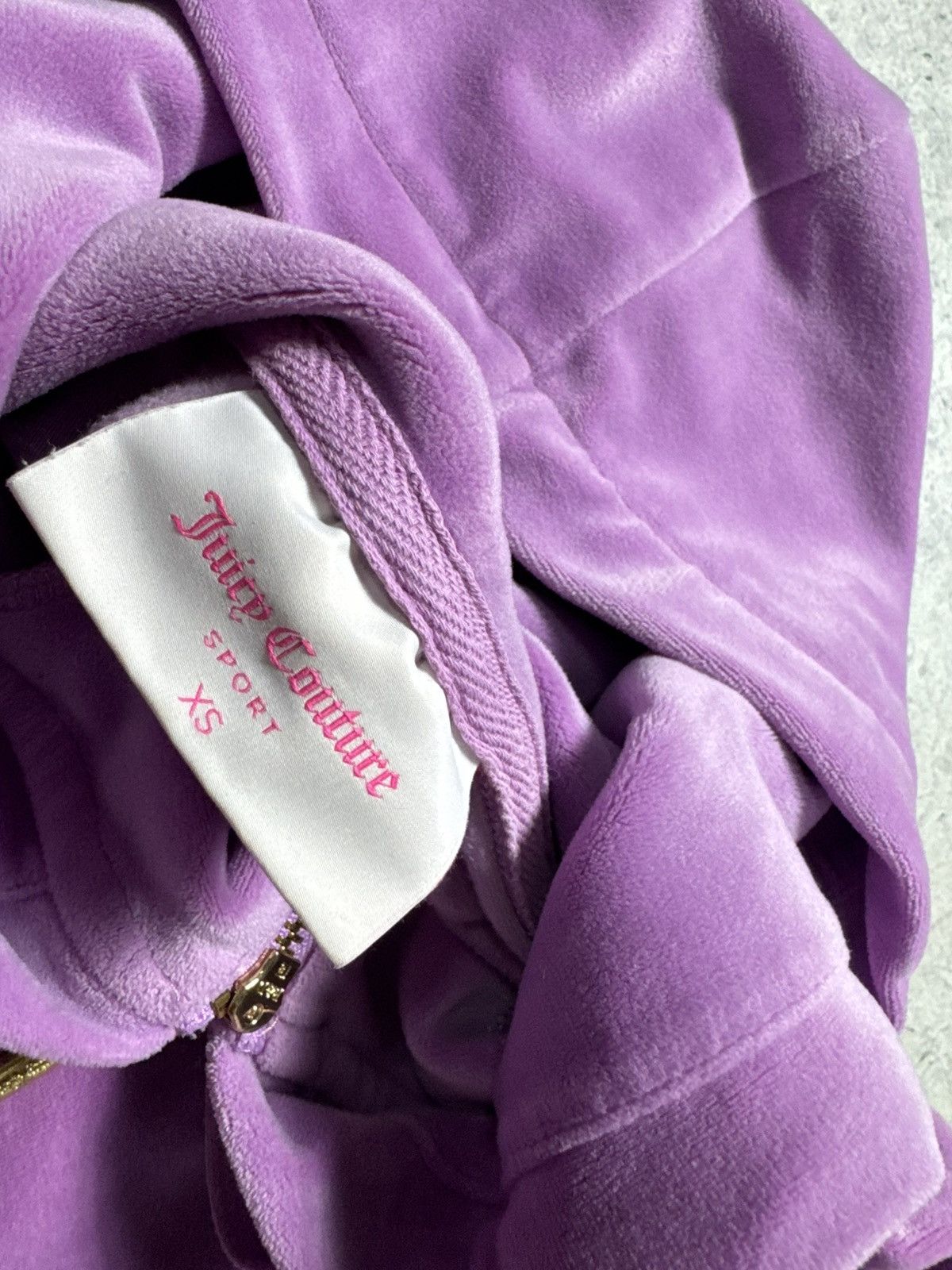 Juicy Couture Juicy Couture Velour Full Zip Hoodie Pink Size XS Size XS / US 0-2 / IT 36-38 - 8 Thumbnail