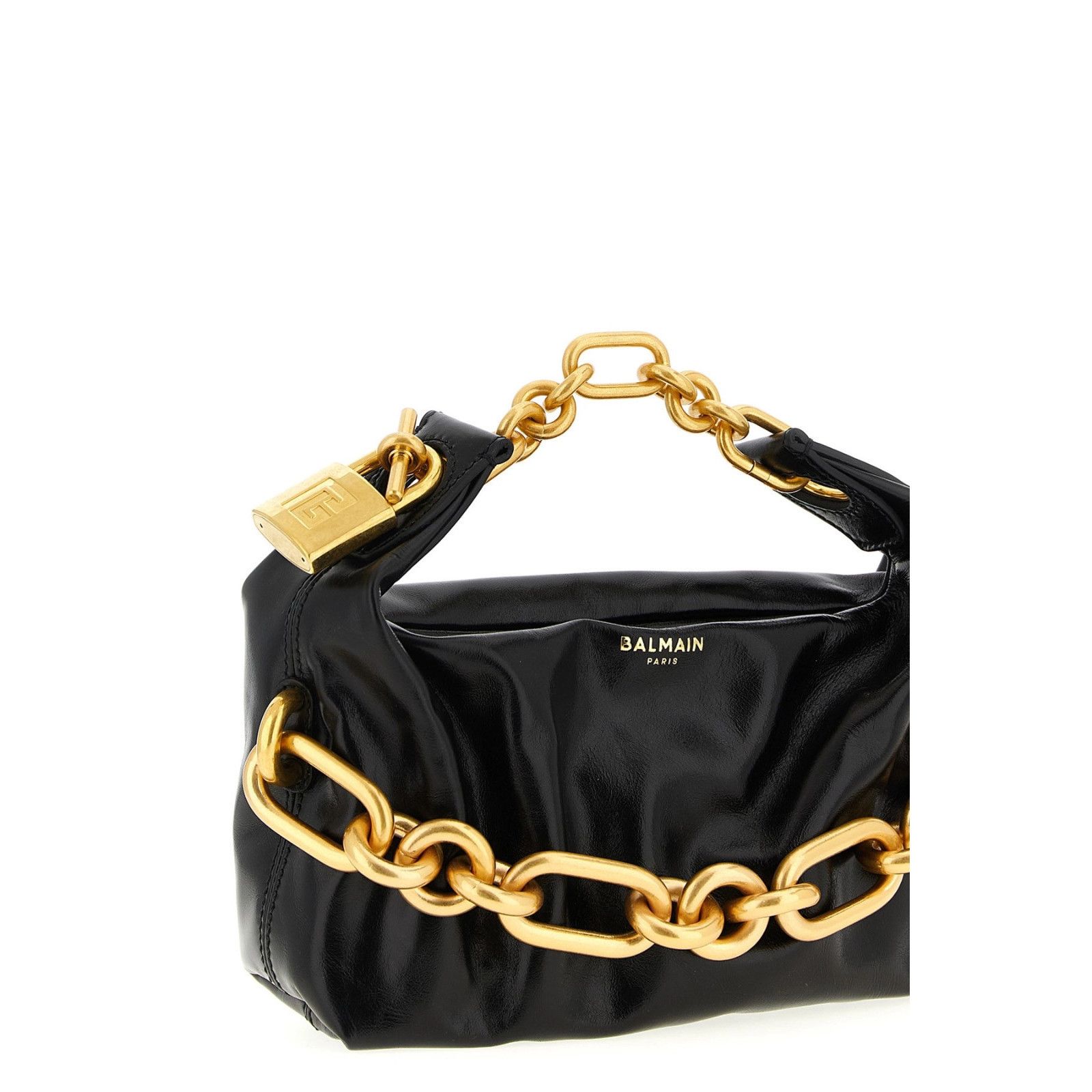 Balmain BALMAIN Sync Mini Black Leather Top Handle Bag New & Authent Size ONE SIZE - 3 Thumbnail