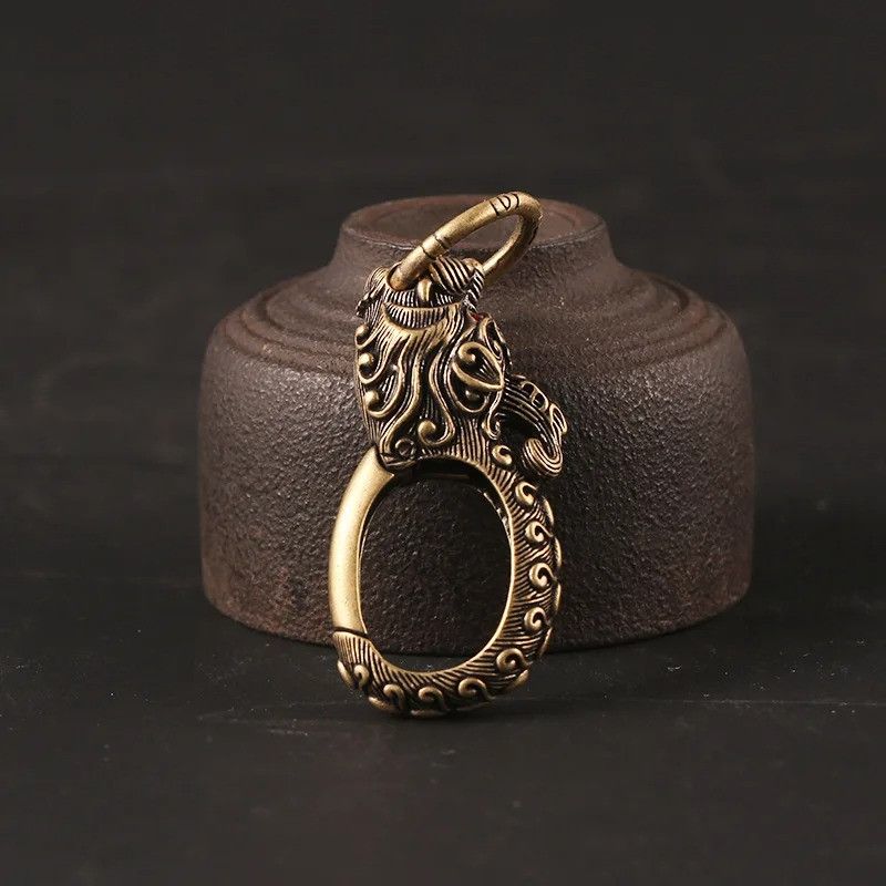 Other Red Eyes Dragon Keyring Car Keychain Brass Holder Hanging Size ONE SIZE - 6 Thumbnail