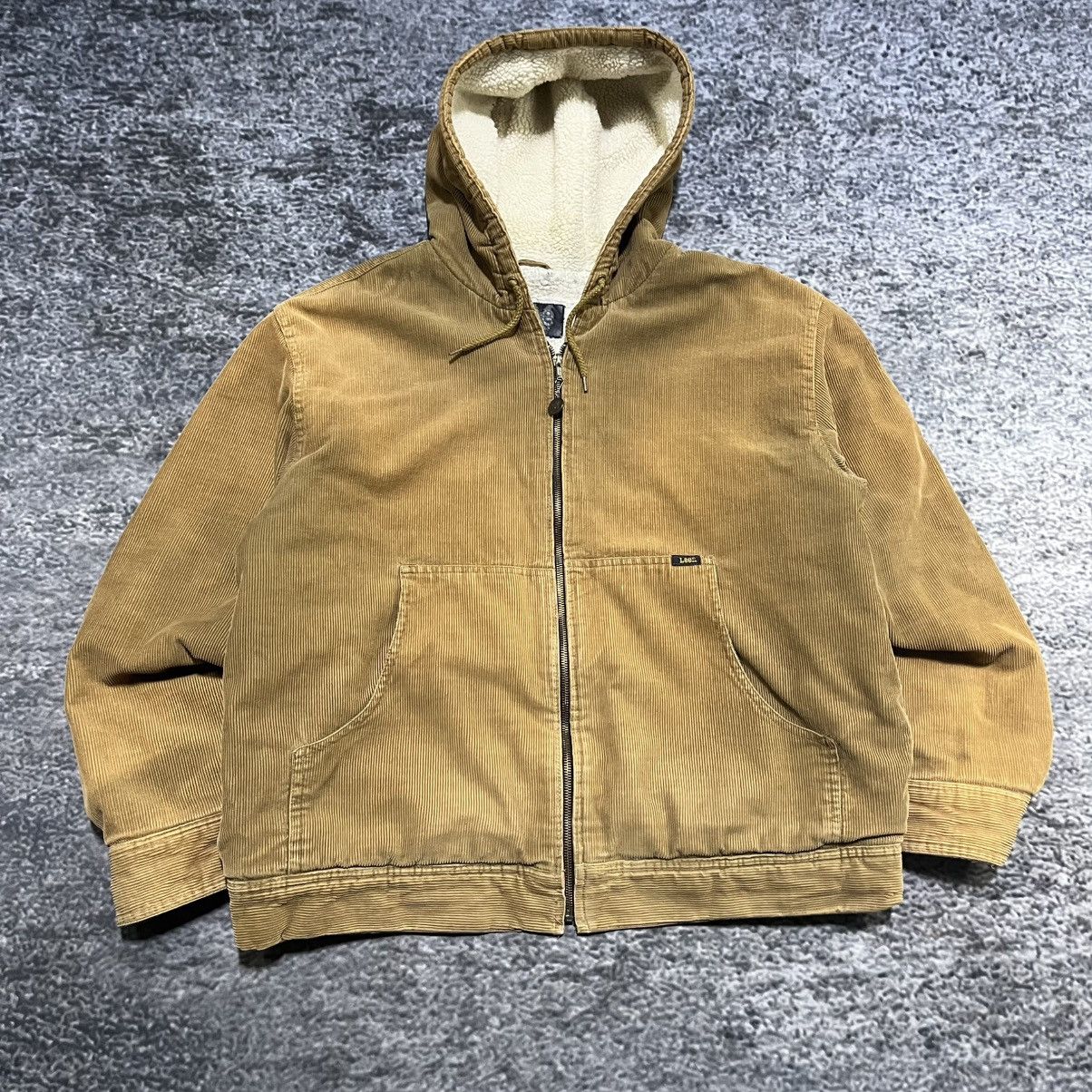 Lee Vintage Lee Sherpa Lined Corduroy Jacket Hooded Medium Size US M / EU 48-50 / 2 - 3 Thumbnail
