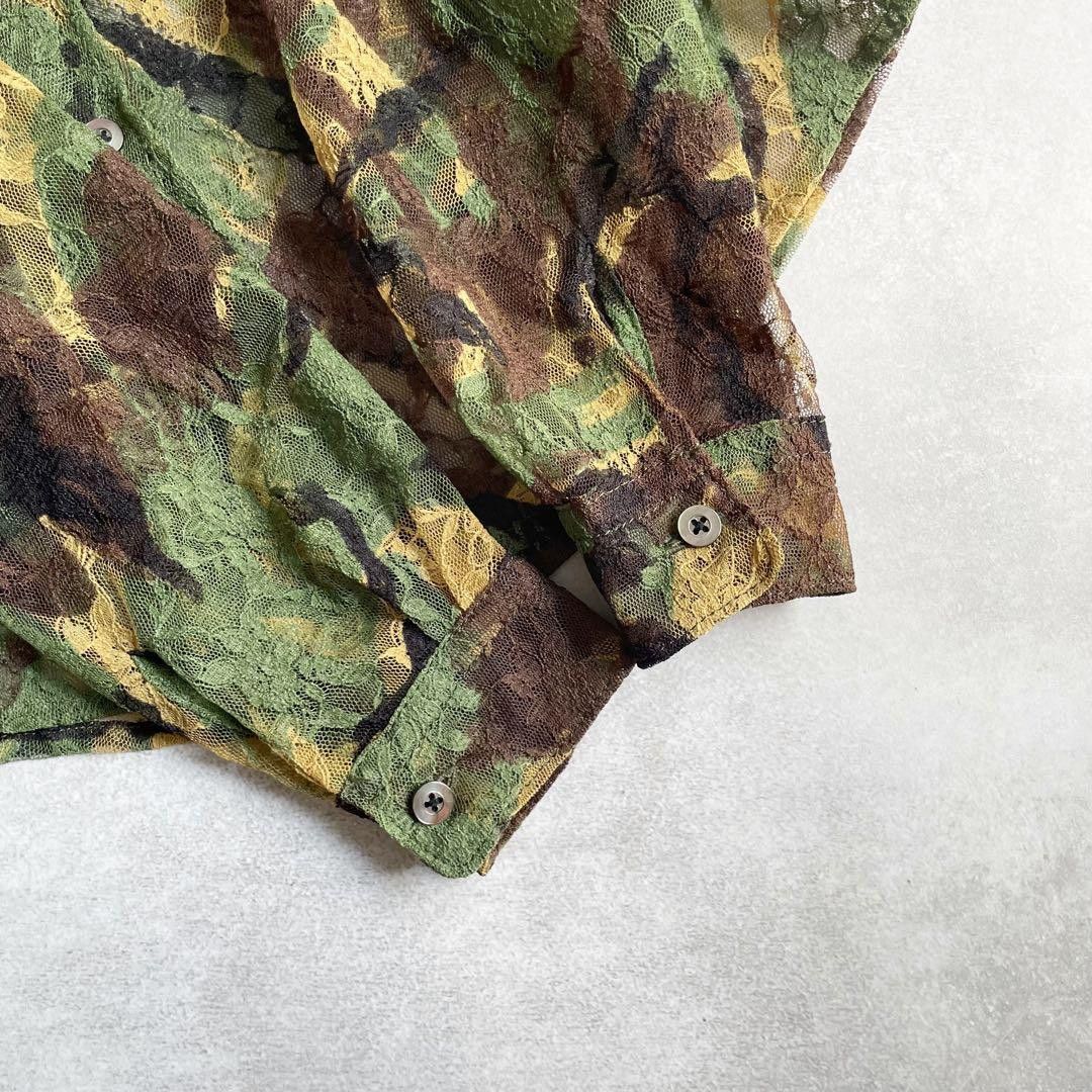 Junya Watanabe AD2003 Archive Mesh Camouflage Shirt Size US S / EU 44-46 / 1 - 10 Thumbnail