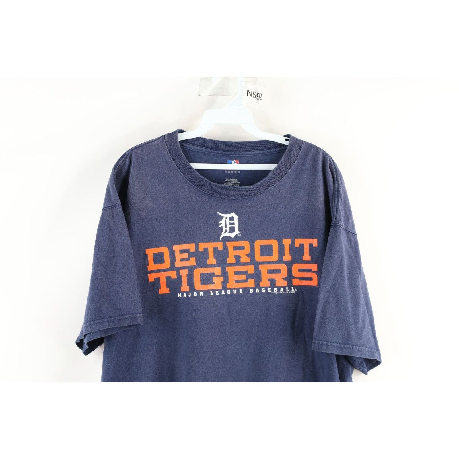 Vintage Vintage Faded Spell Out Detroit Tigers Baseball T-Shirt Size US XL / EU 56 / 4 - 2 Thumbnail