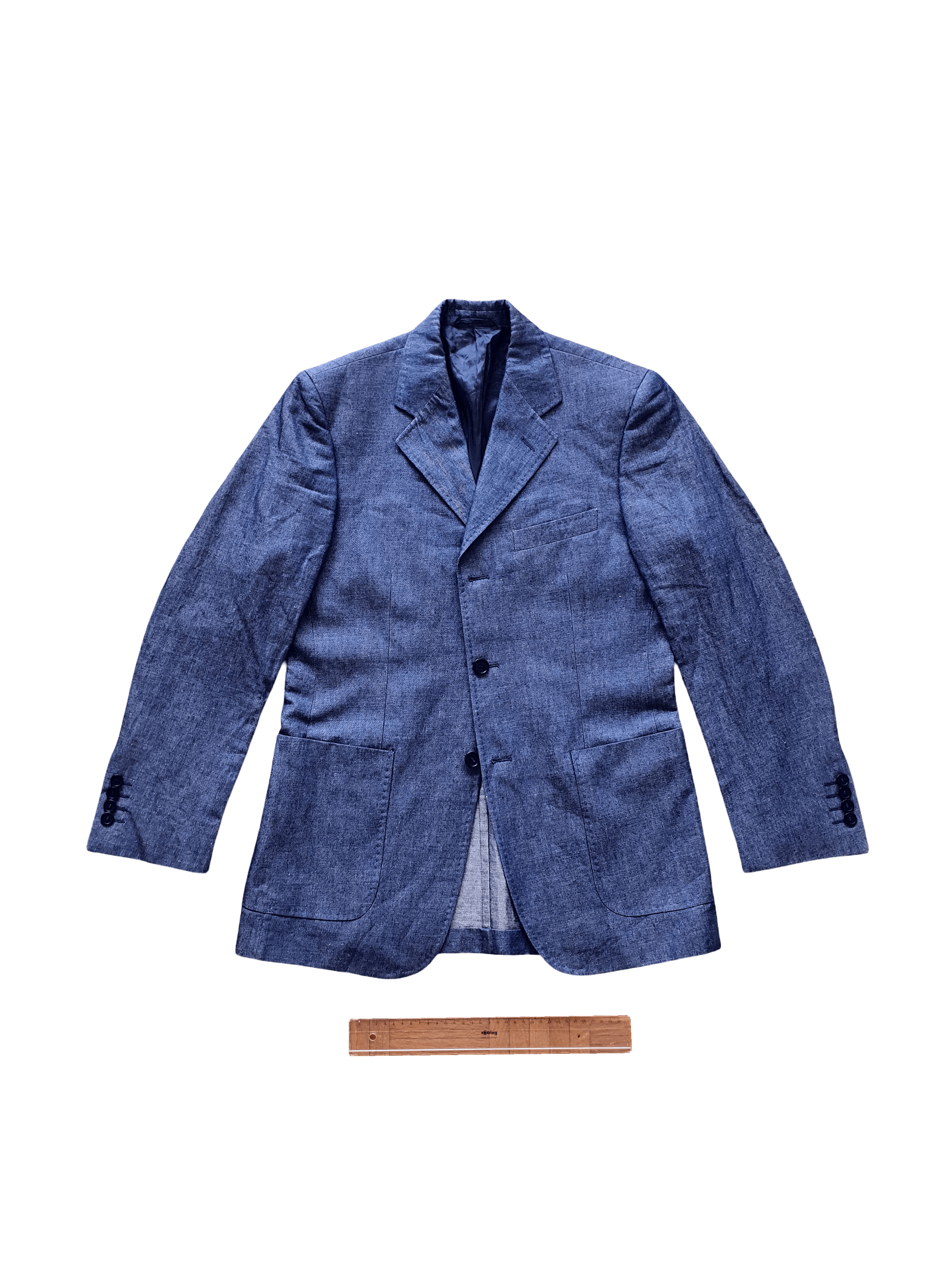 Boggi Cotton-HEMP Blazer Sports Coat Suit Jacket - Sz EU IT 46 Size 36R - 1 Thumbnail