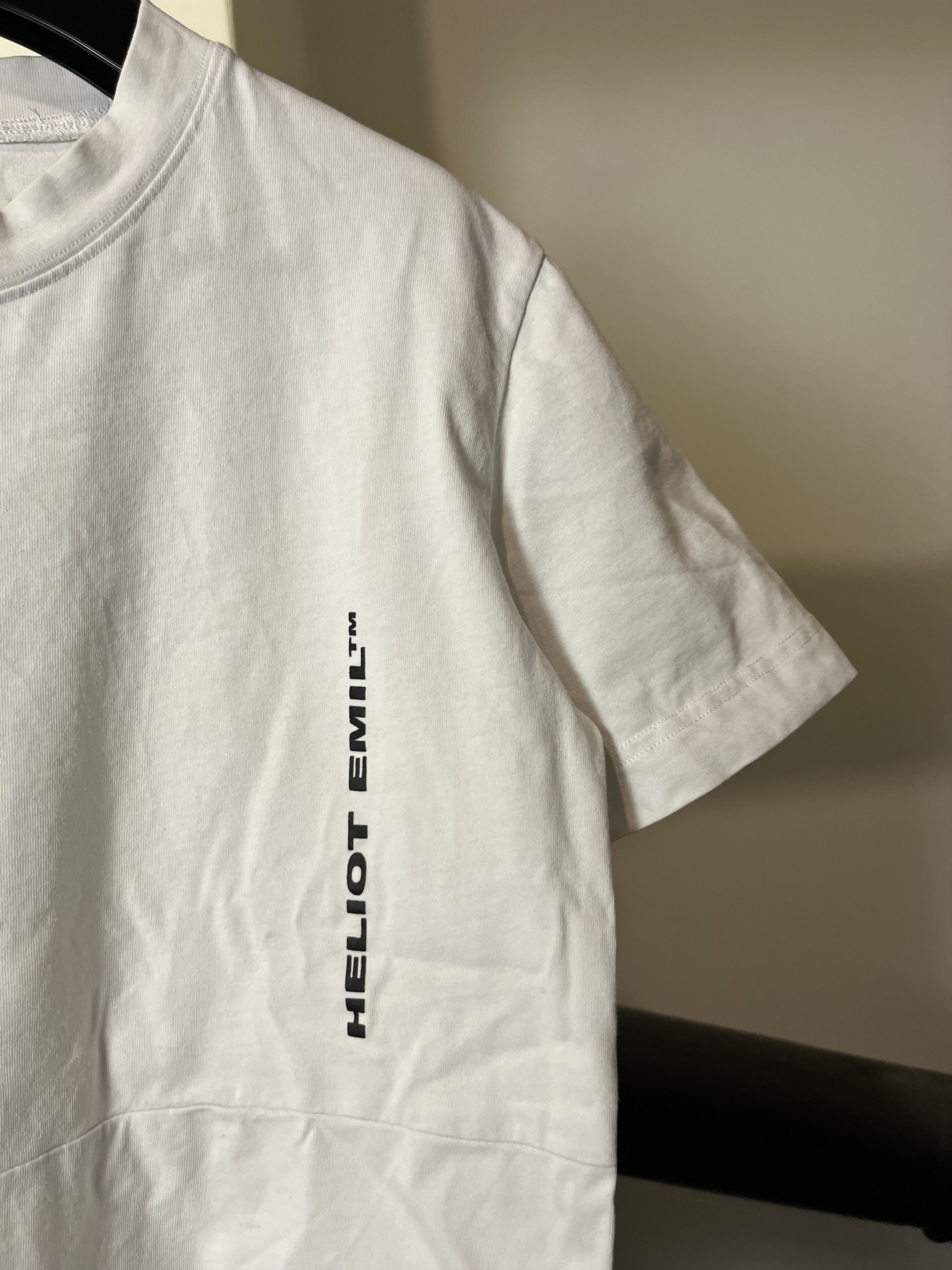 Designer × Helmut Lang Heliot Emil Secret Pocket White Tee Size US M / EU 48-50 / 2 - 5 Thumbnail
