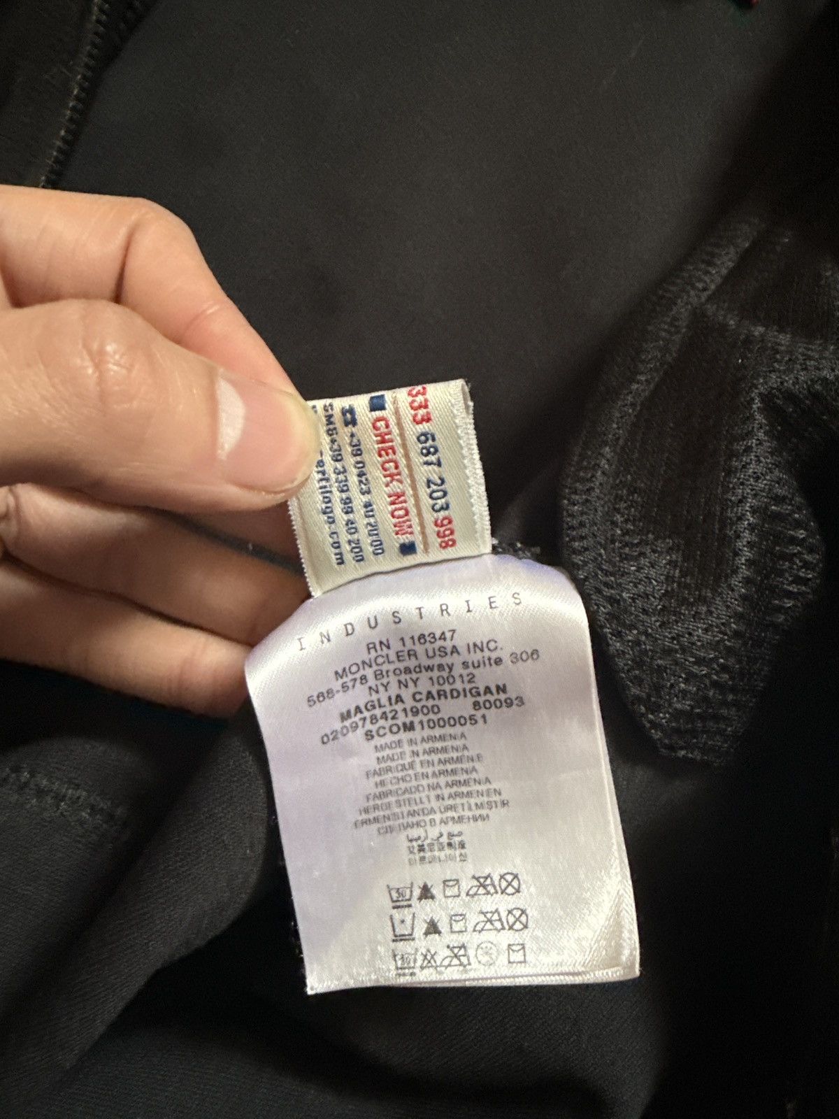 Moncler × Moncler Grenoble Moncler Grenoble Maglia Cardigan Black Fleece Zip Jumper Size US M / EU 48-50 / 2 - 6 Thumbnail