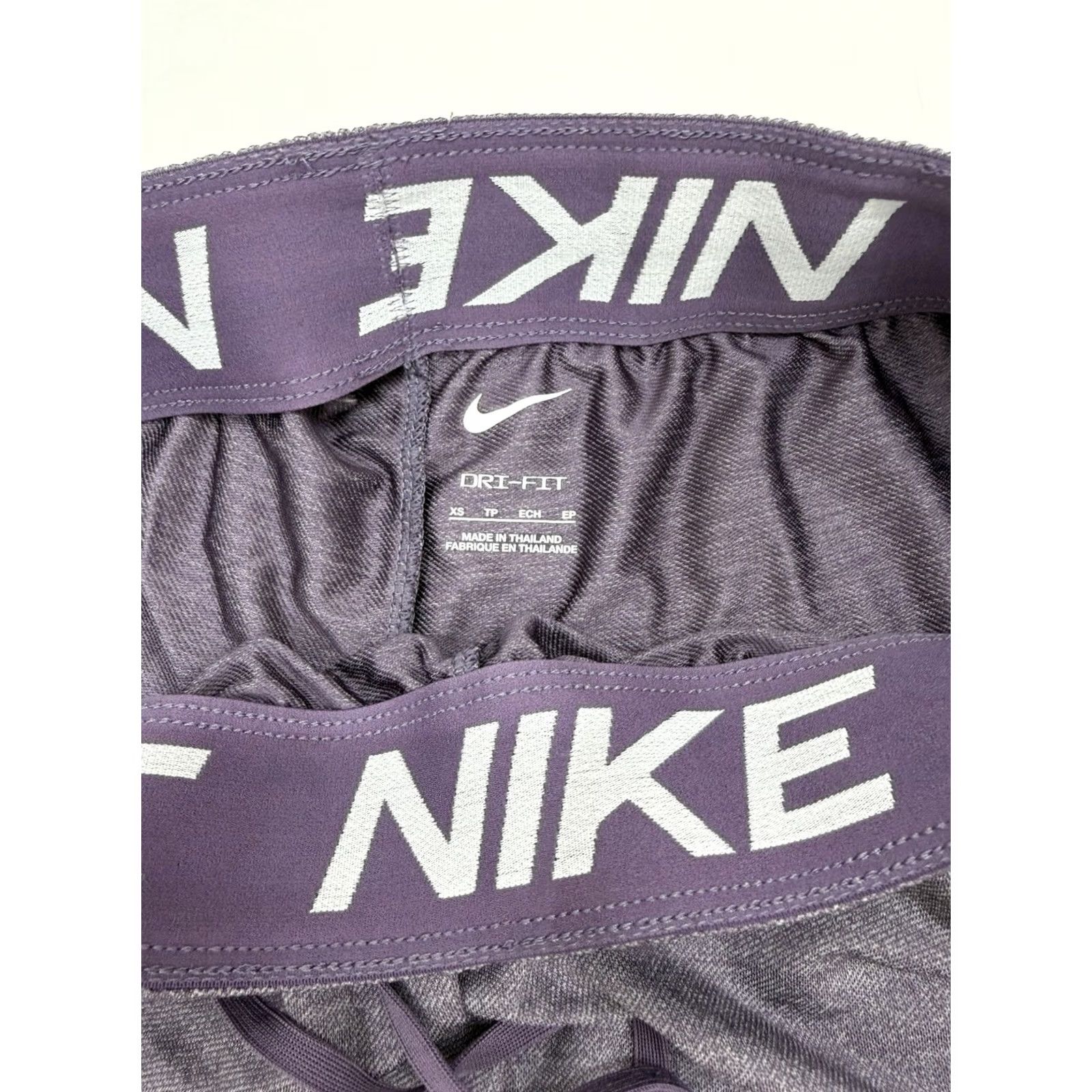 Nike Nike Womens Shorts XS Dri Fit Purple Athletic Pull On Short - Solid, Logo, Casual Sportswear Womens Size 26" / US 2 / IT 38 - 3 Thumbnail