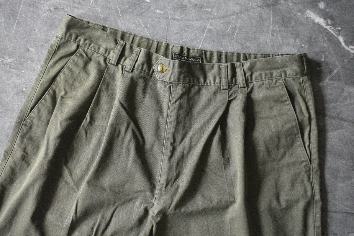 Bugle Boy Vintage 90s Bugle Boy Pleated Shorts (36) Size US 36 / EU 52 - 3 Thumbnail