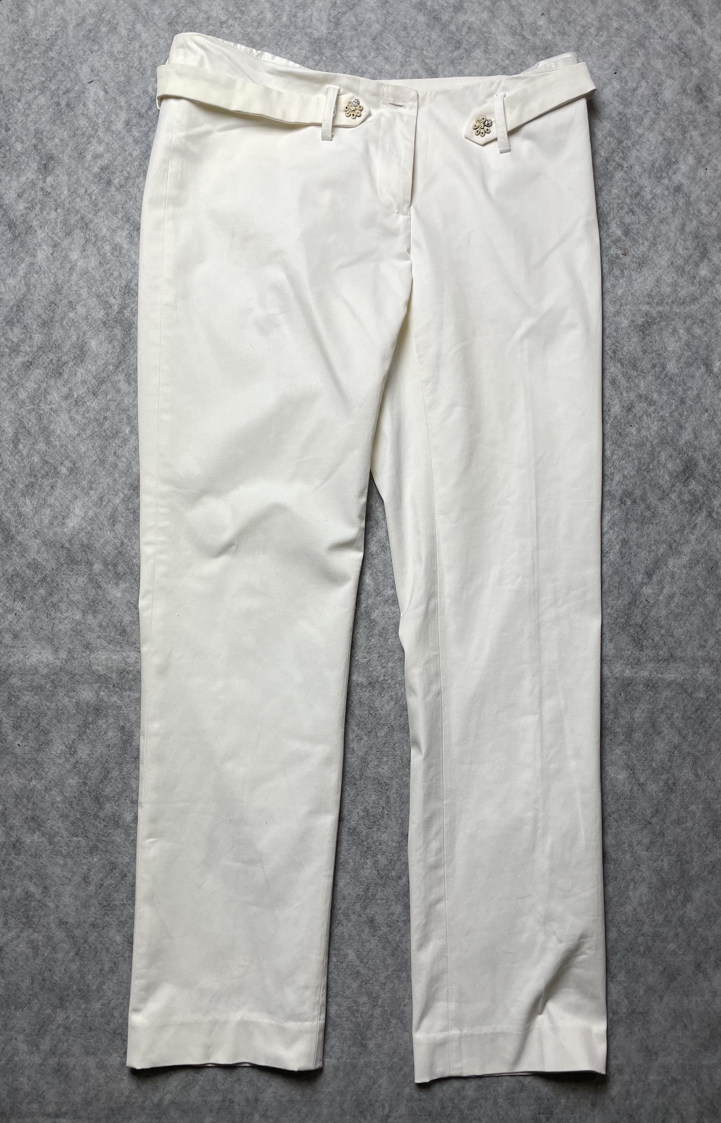 Blumarine Blumarine White Straight Pants Trousers IT 44 Size 30" / US 8 / IT 44 - 5 Thumbnail