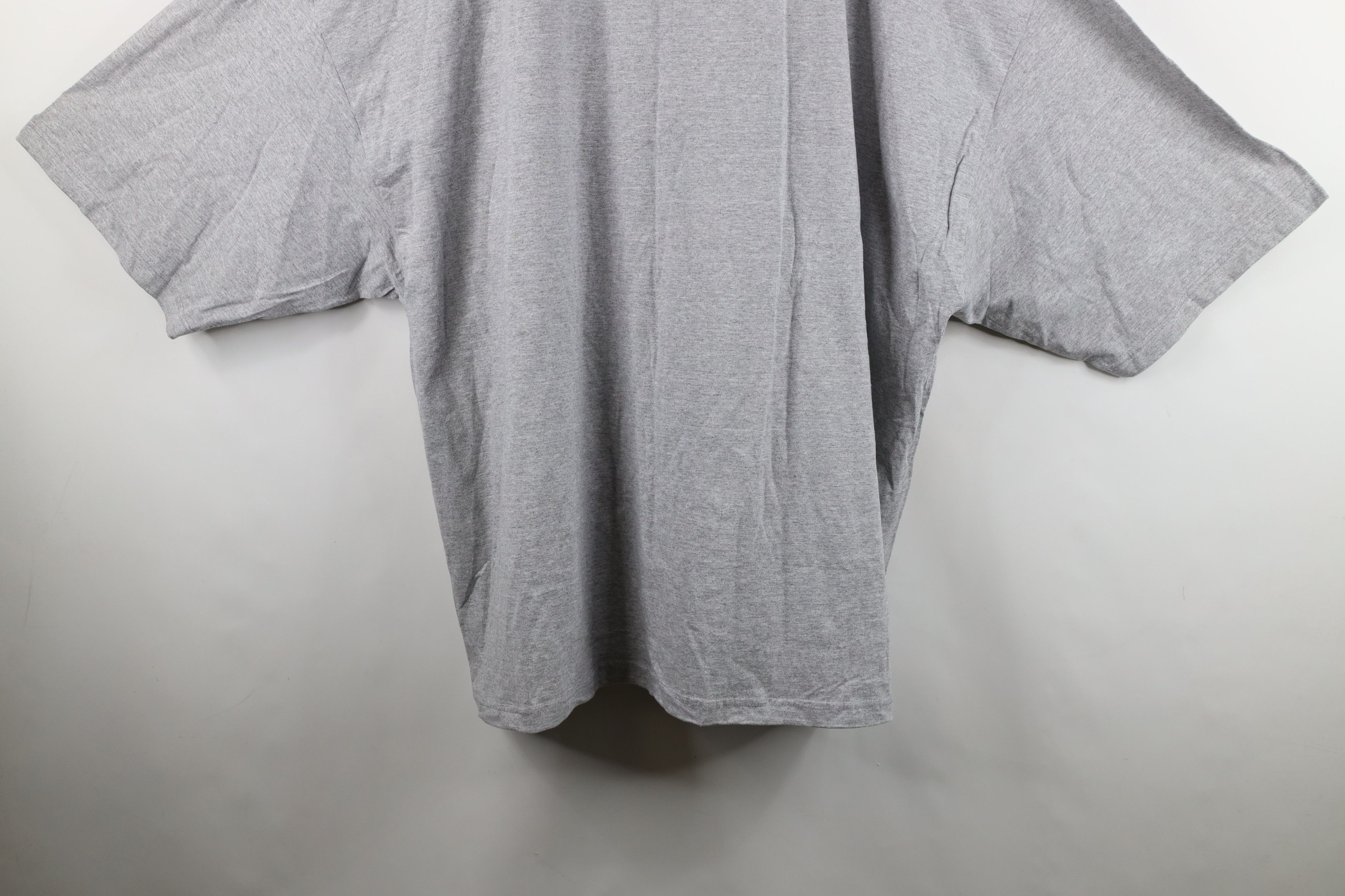 Vintage Vintage 90s Streetwear Short Sleeve T-Shirt Heather Gray Size US XXL / EU 58 / 5 - 3 Thumbnail