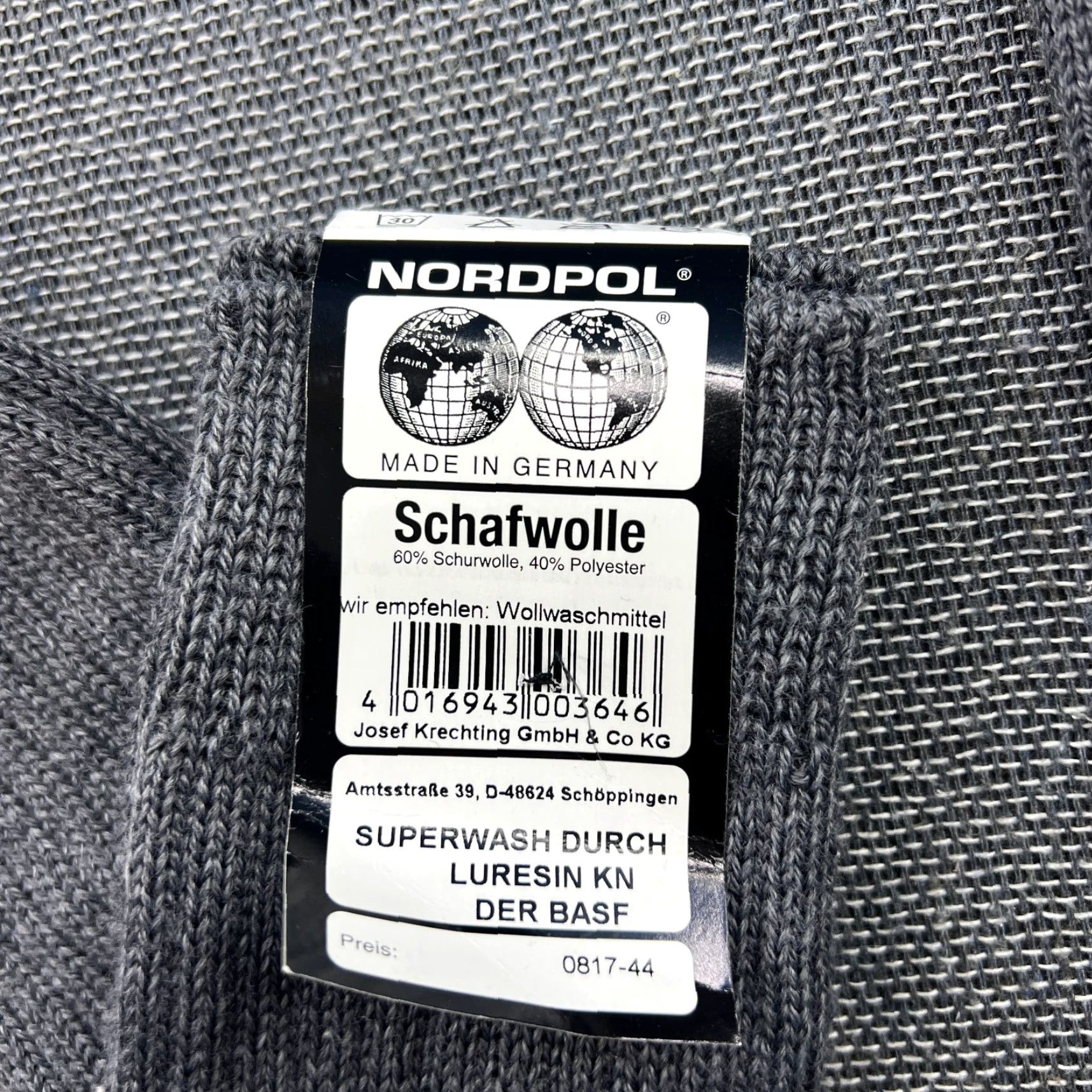 Vintage NORDCAP Socks Unisex Adults 43-44 Gray Knee High 60% Wool 40% Polyester Outdoor Germany Schafwolle 60% New Wool Thermal Antibacterial Breathable Long Size 42 - 3 Thumbnail