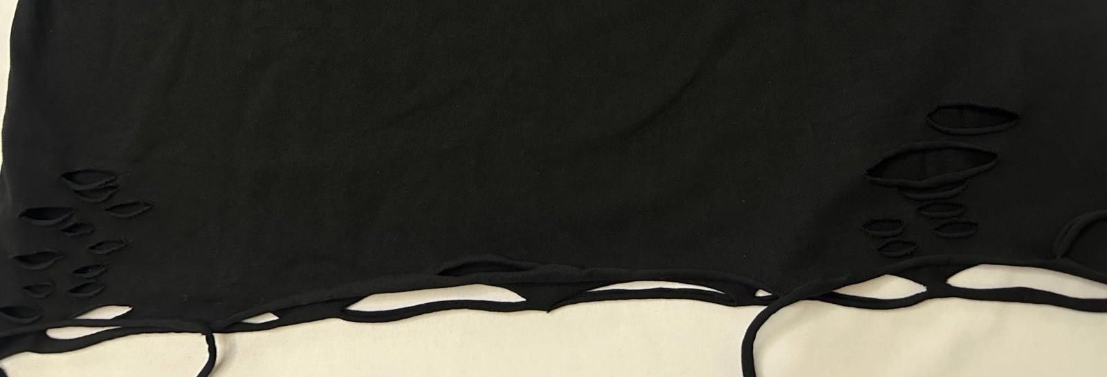 Anthony Vaccarello Vancarhell Distressed Grunge Black Shirt Medium Oversized Size US M / EU 48-50 / 2 - 3 Thumbnail