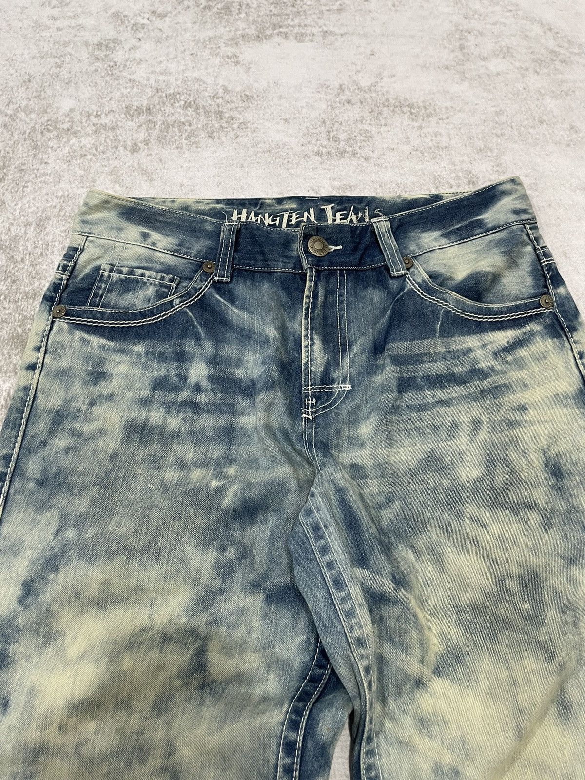 Hysteric Glamour × If Six Was Nine × Le Grande Bleu (L.G.B.) 2000s hanten japan acid wash jorts y2k style Size US 32 / EU 48 - 2 Thumbnail