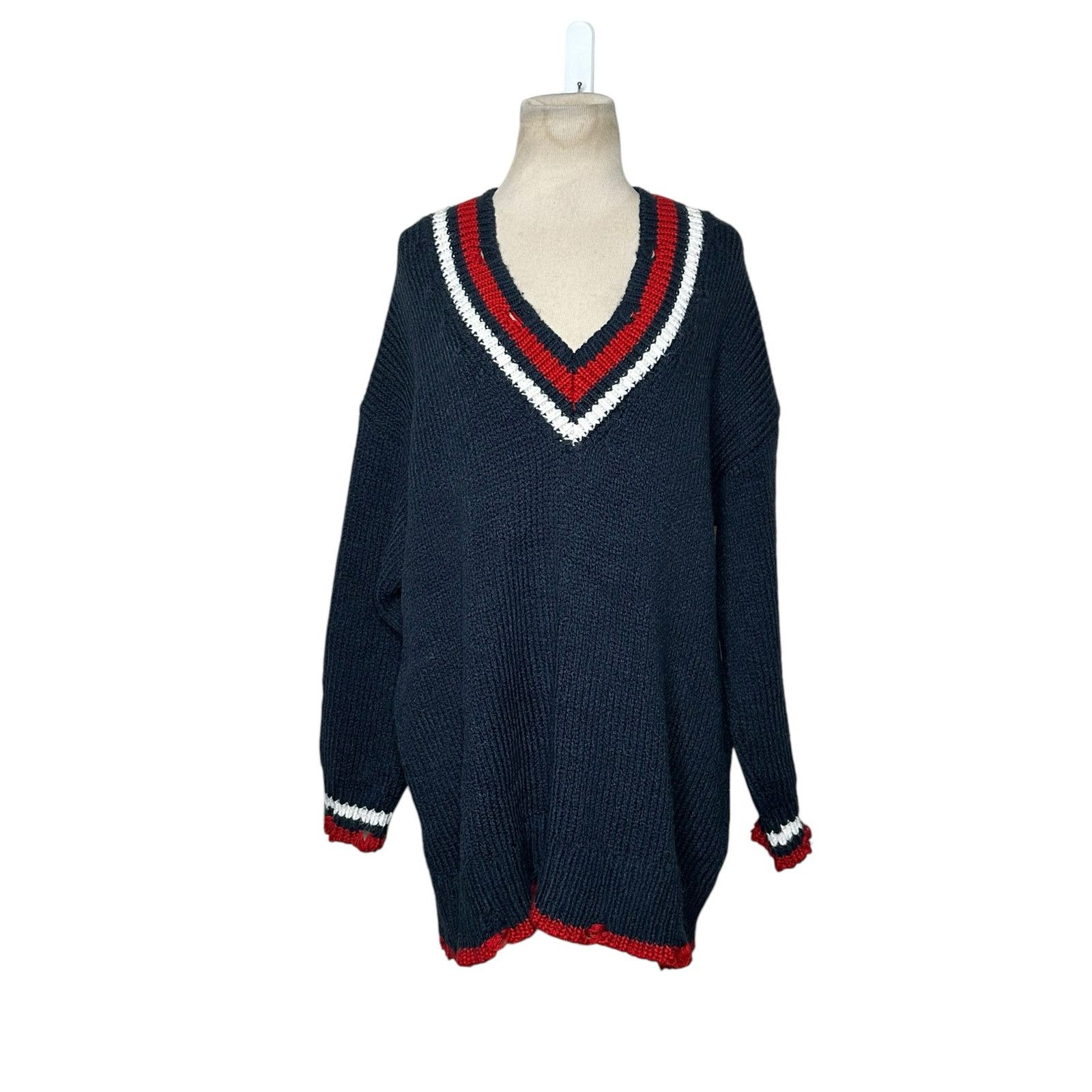 Zara ZARA distressed oversized sweater size medium Size M / US 6-8 / IT 42-44 - 12 Thumbnail