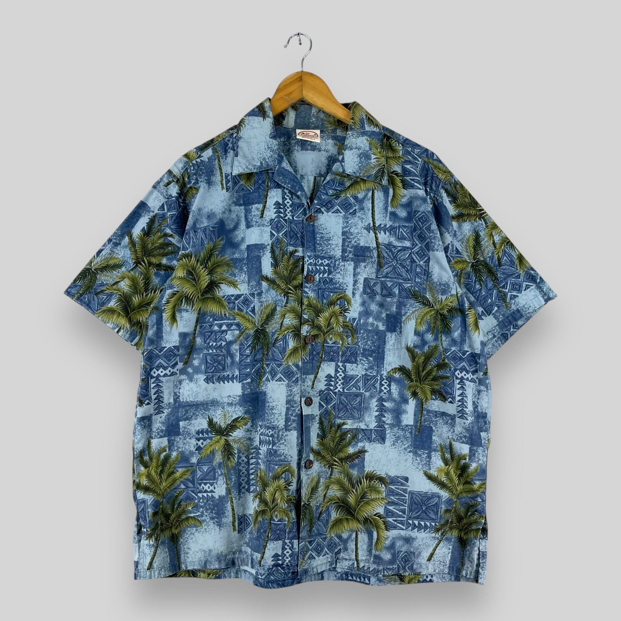 Vintage Vintage GO BAREFOOT Hawaiian Tropical Okinawa Sunwear Shirt Size US L / EU 52-54 / 3 - 1 Thumbnail