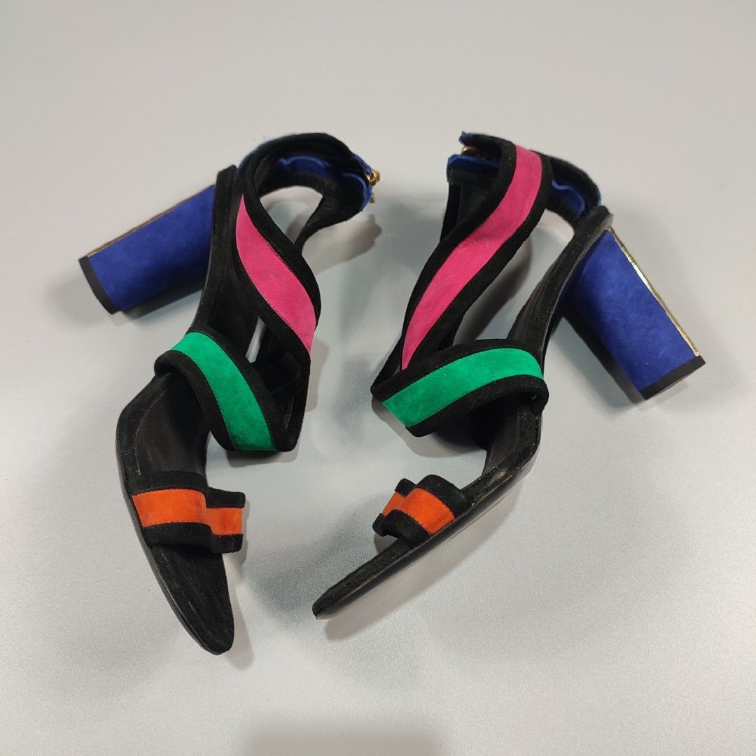 Balmain BALMAIN MULTI COLOR HEELS Size US 9 / IT 39 - 1 Thumbnail