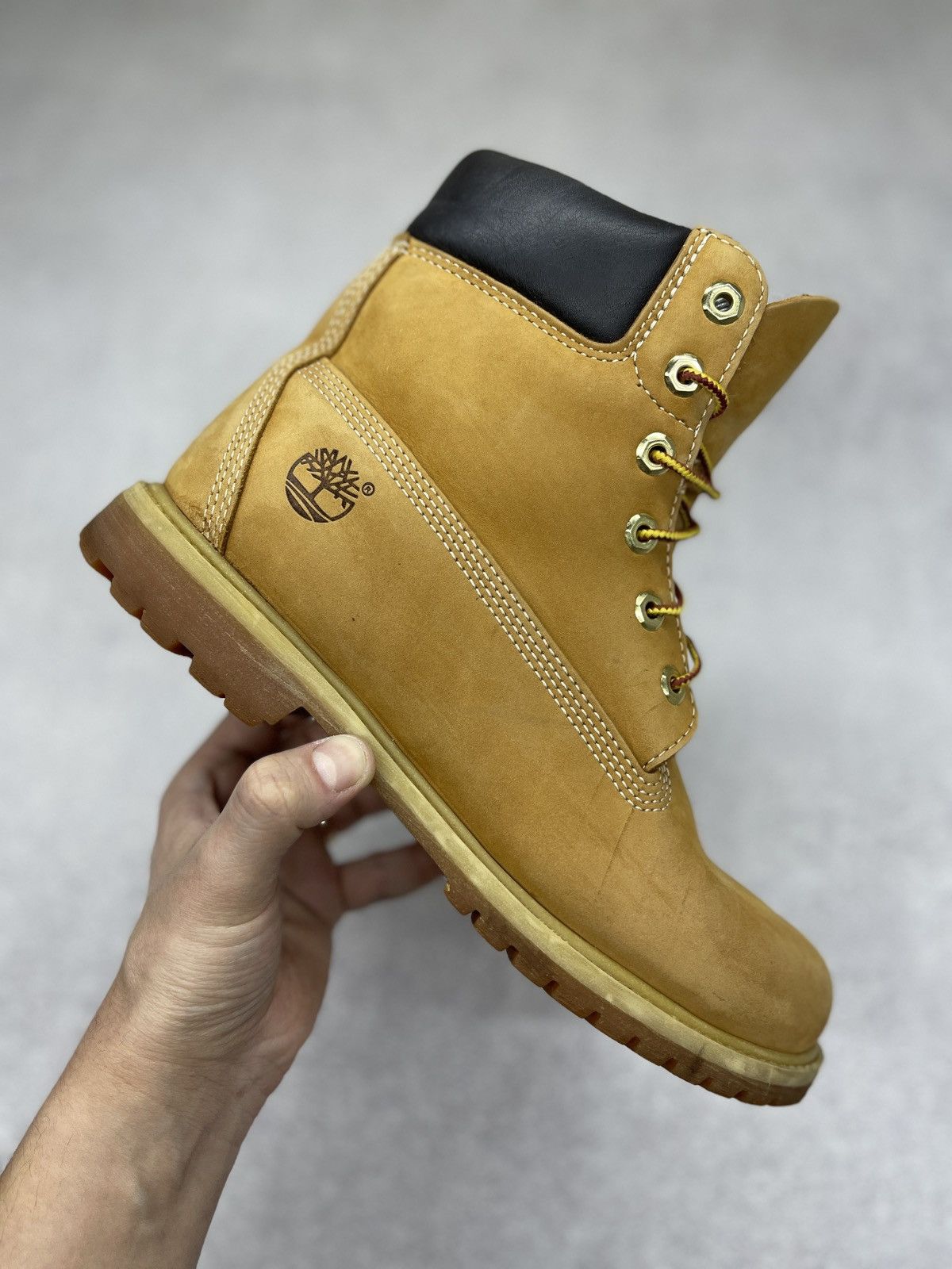 Streetwear × Timberland × Vintage Mens Timberland Boots 10 Beige 