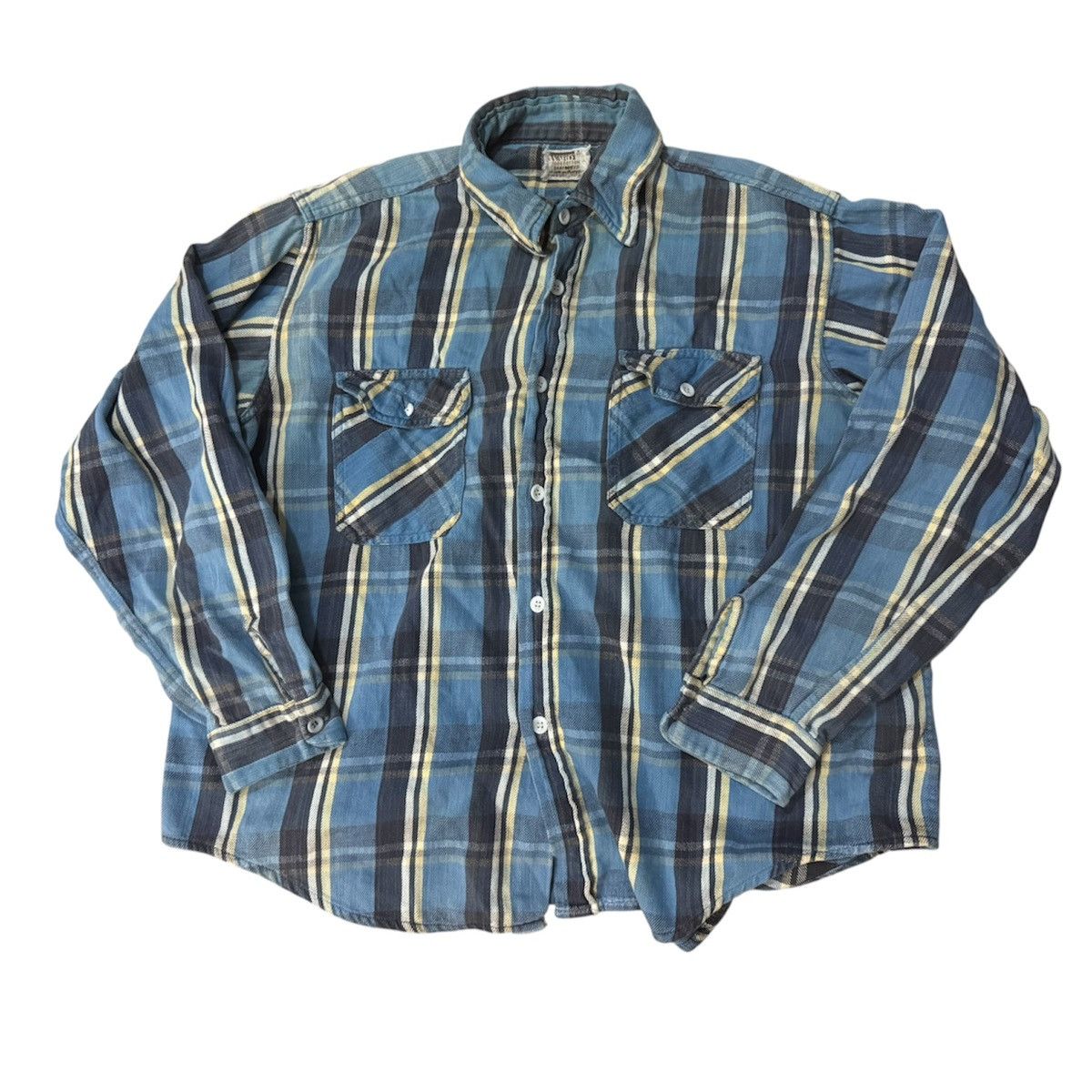 Vintage Vintage 60s 70s Montgomery Ward Flannel Shirt Big Size Size US XL / EU 56 / 4 - 1 Thumbnail