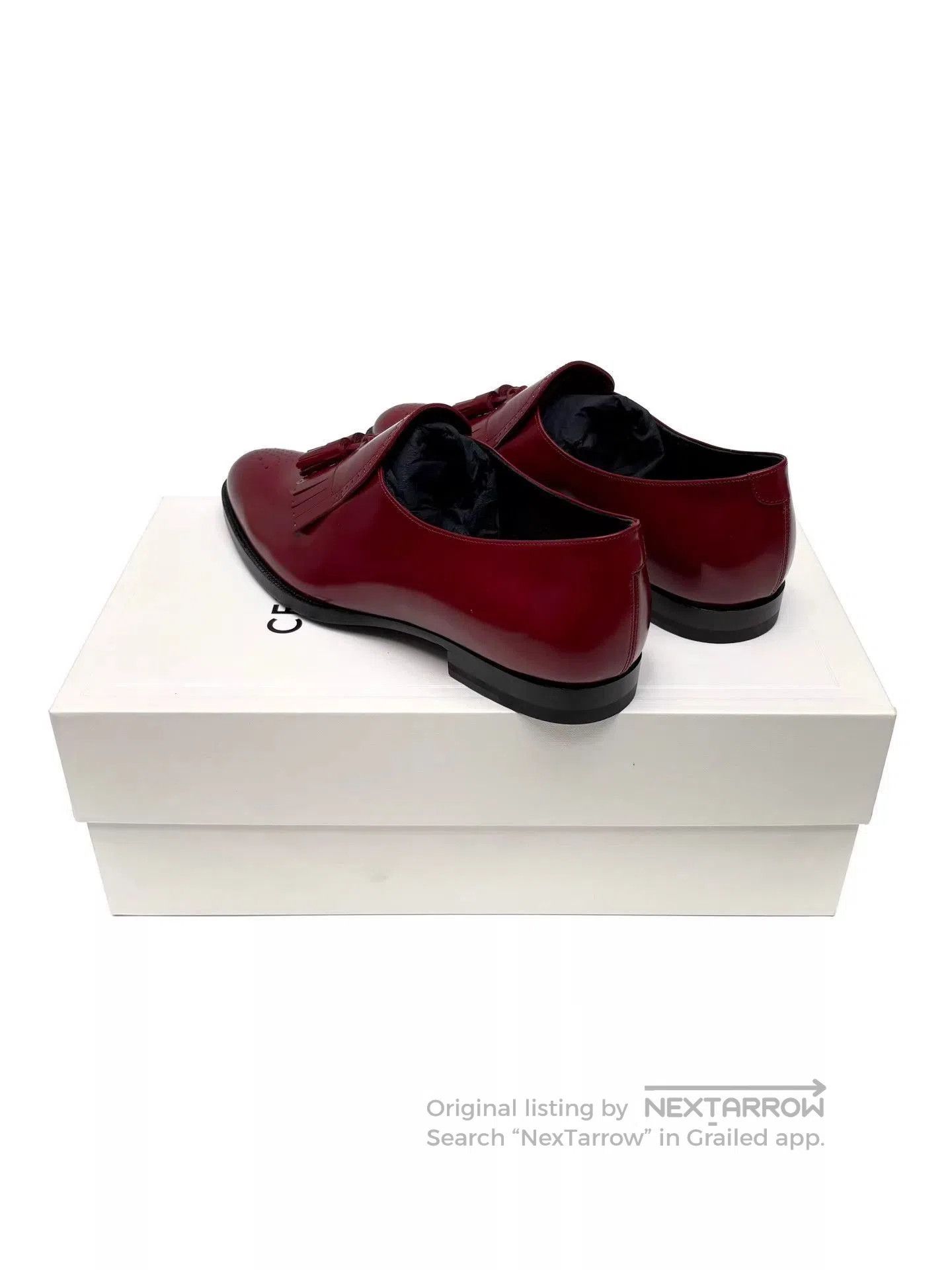 Celine Red Tassel Loafers Size 7. Size US 7 / EU 40 - 4 Thumbnail