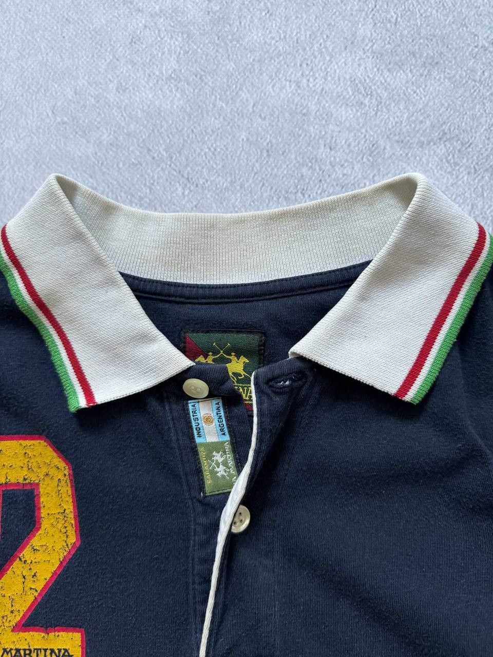 La Martina Vintage La Martina Italia Polo Team Polo T Shirt Rugby Size US XL / EU 56 / 4 - 9 Thumbnail