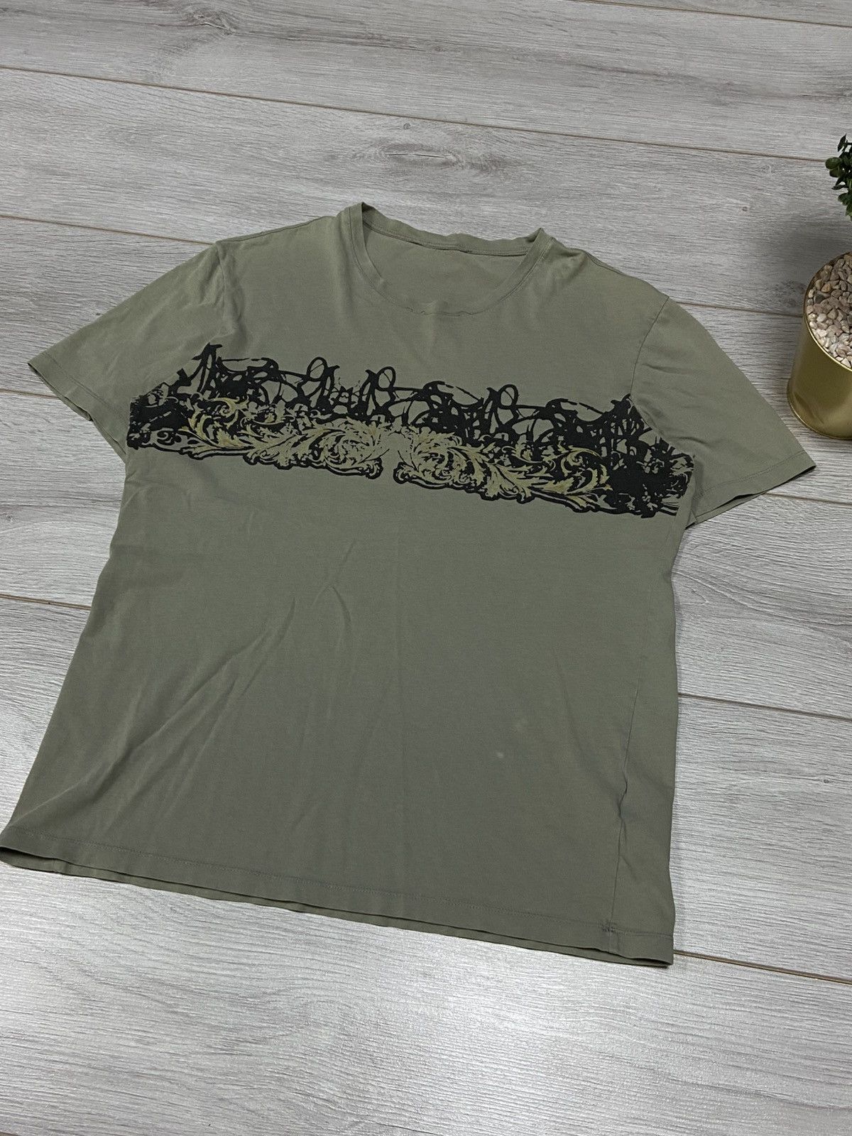Vintage Versace vintage big logo patterns t-shirt Size US M / EU 48-50 / 2 - 2 Thumbnail