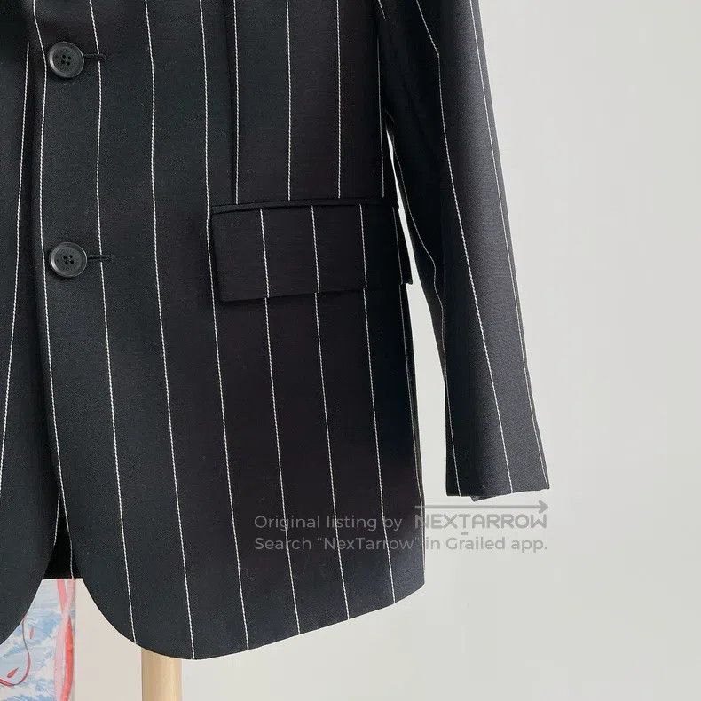 Louis Vuitton Louis Vuitton Black striped blazer Size XXS / US 00 / IT 34 - 3 Thumbnail