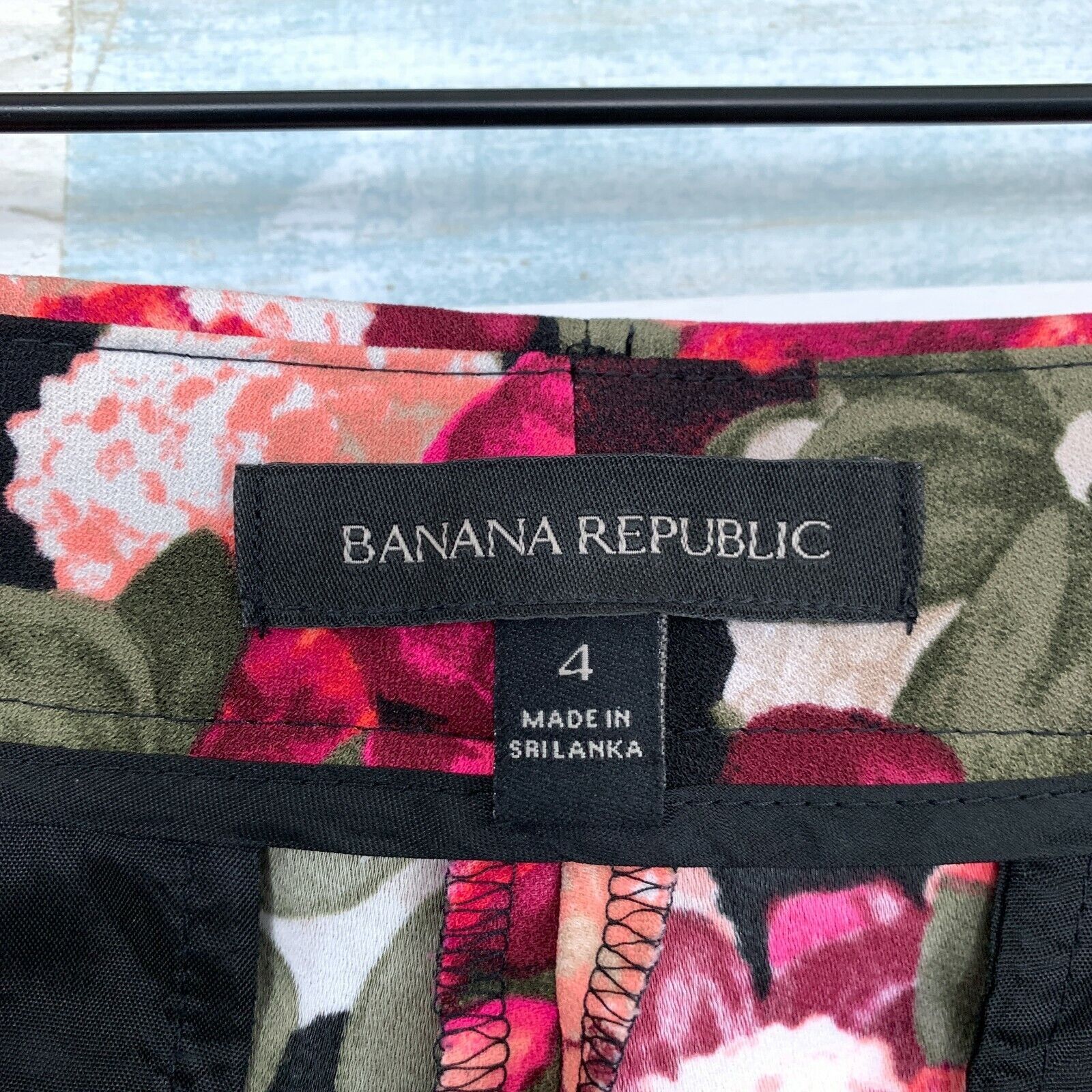 Banana Republic Banana Republic Floral Avery Ankle Dress Pants Womens 4 Size 27" / US 4 / IT 40 - 6 Thumbnail