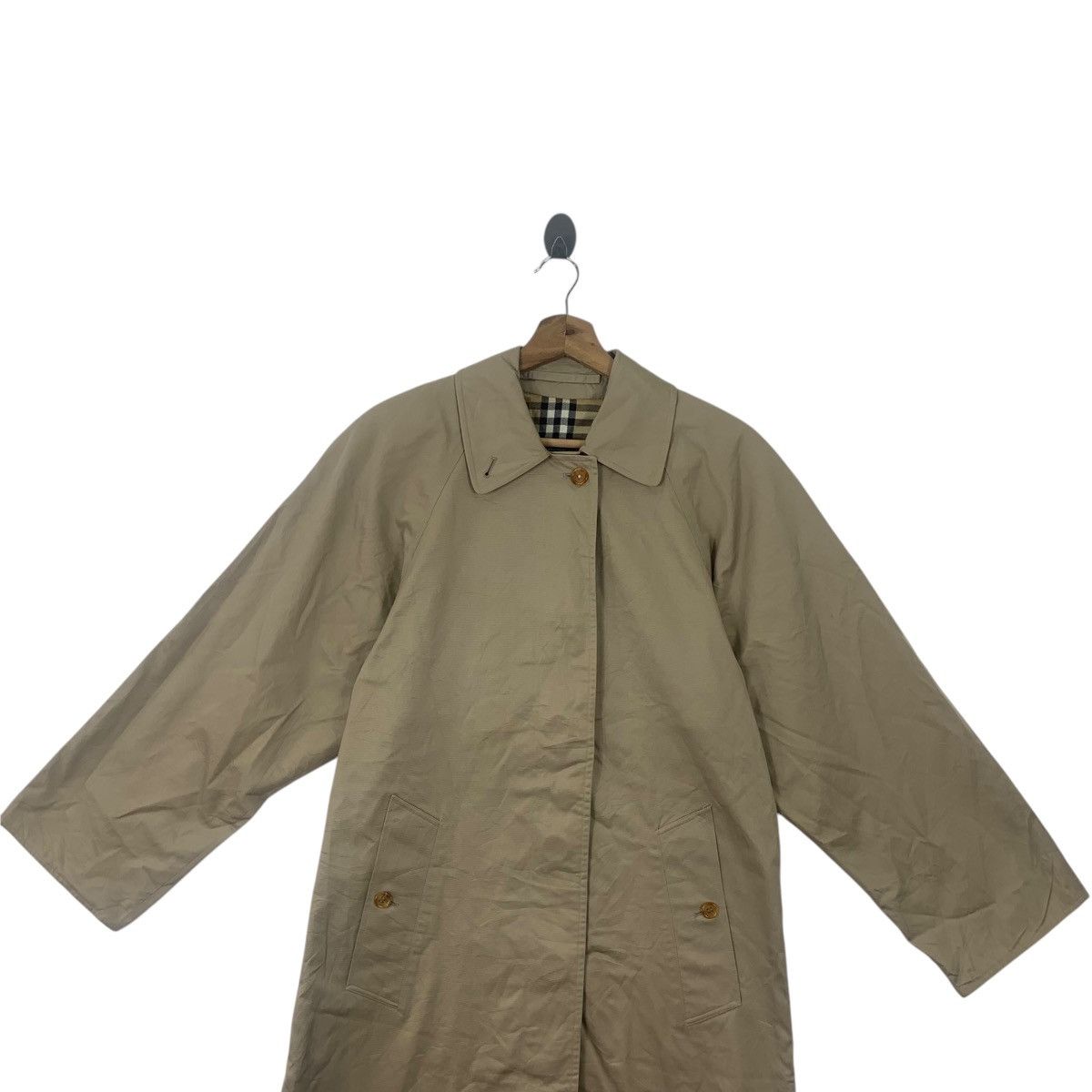 Burberry Vintage BURBERRY LONDON Nova Checks Trench Coat Parka Size US S / EU 44-46 / 1 - 2 Thumbnail