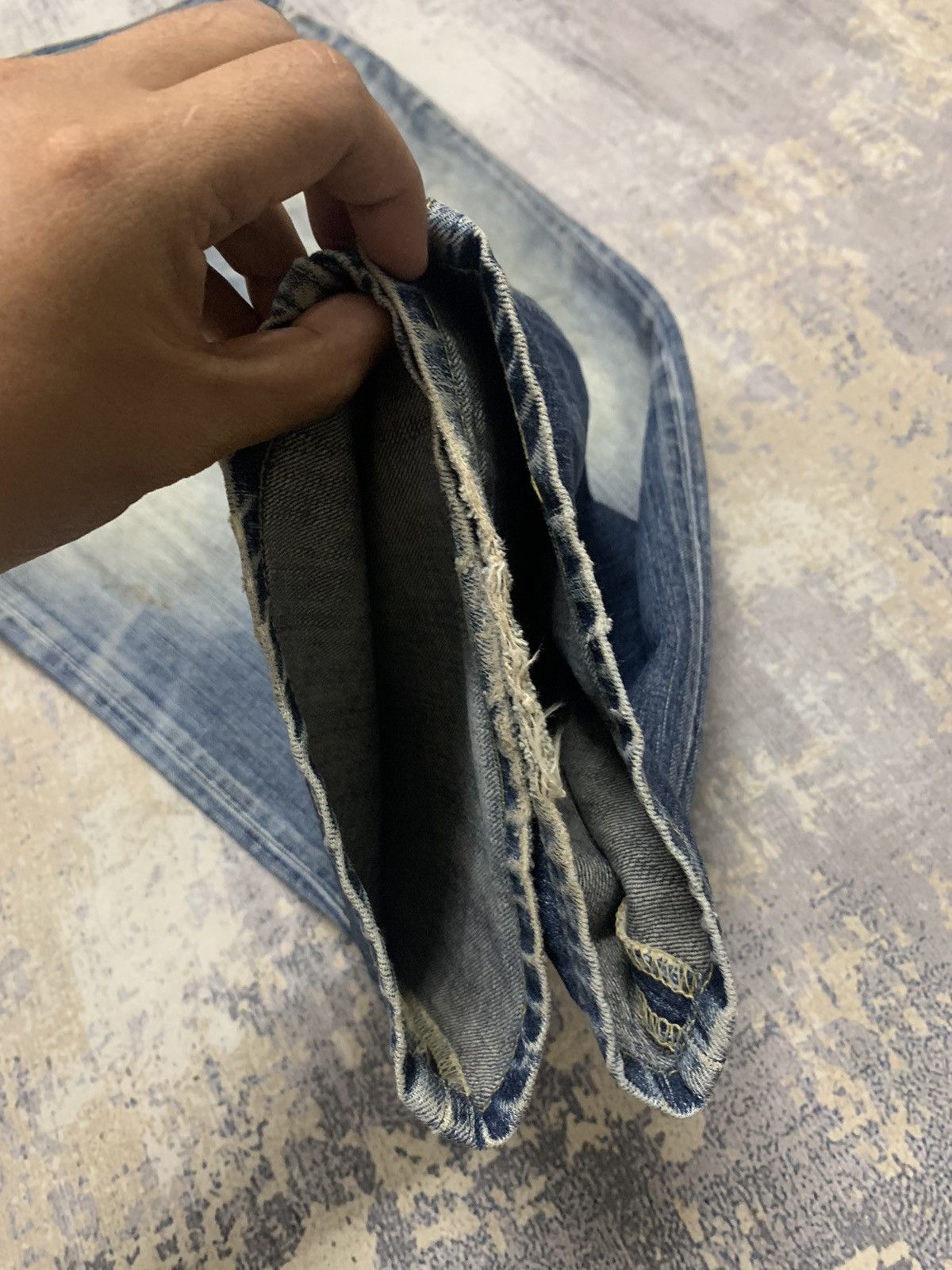 Levi's LEVIS 502 STONE WASH DISTRESSED DENIM JEANS Size US 31 - 8 Thumbnail