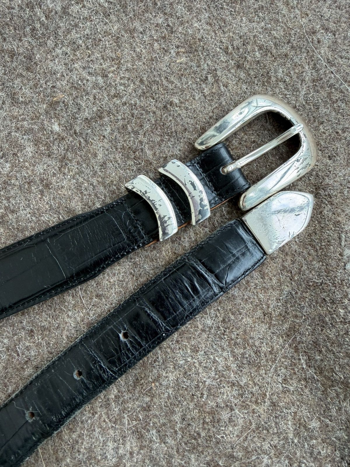 Brighton Onyx by Brighton Navajo Cowboy Leather Belt Size ONE SIZE - 1 Thumbnail