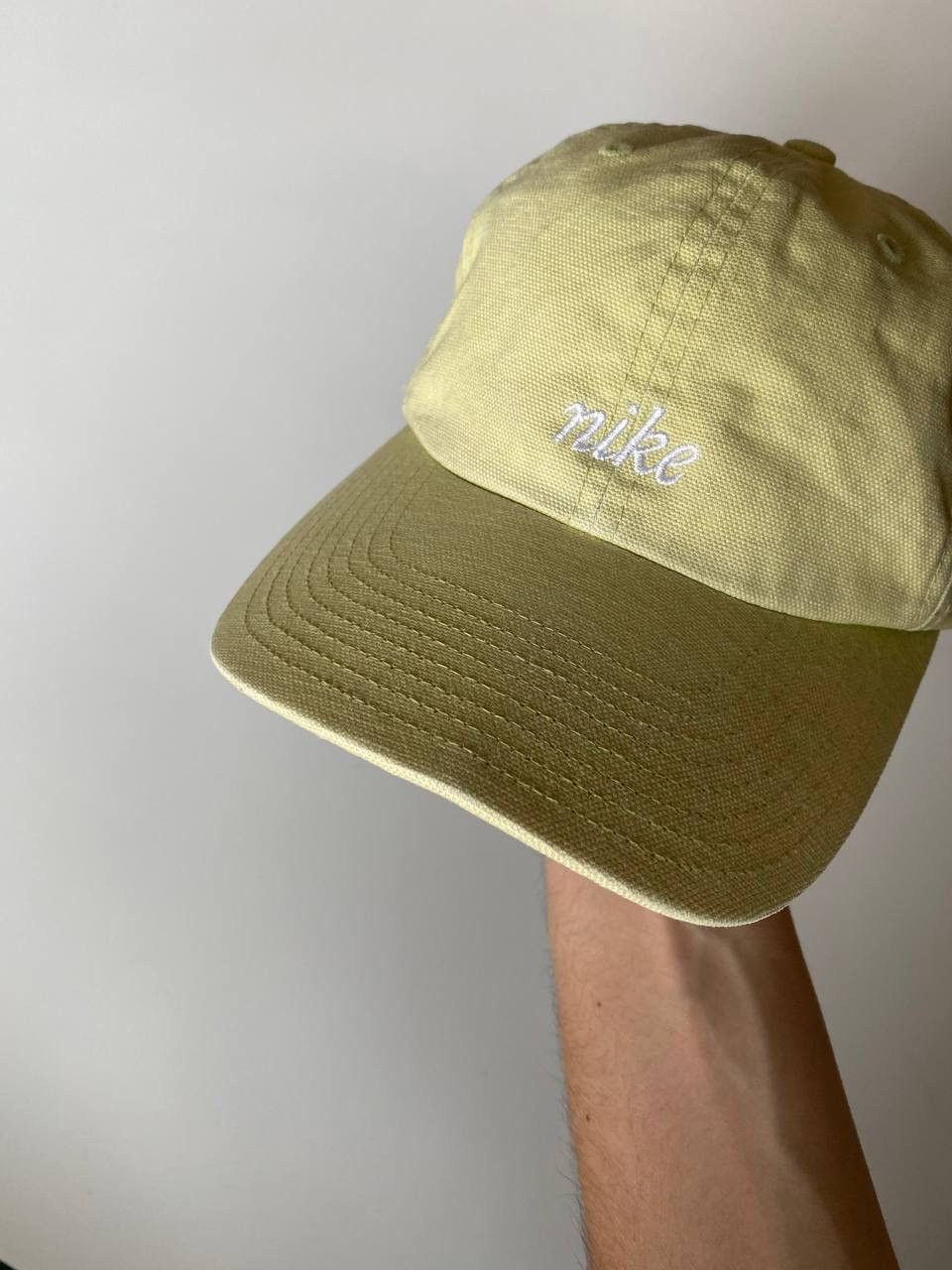 Nike × Vintage Vintage Nike Hat Cap Small logo Yellow OS 00’s Size ONE SIZE - 4 Thumbnail