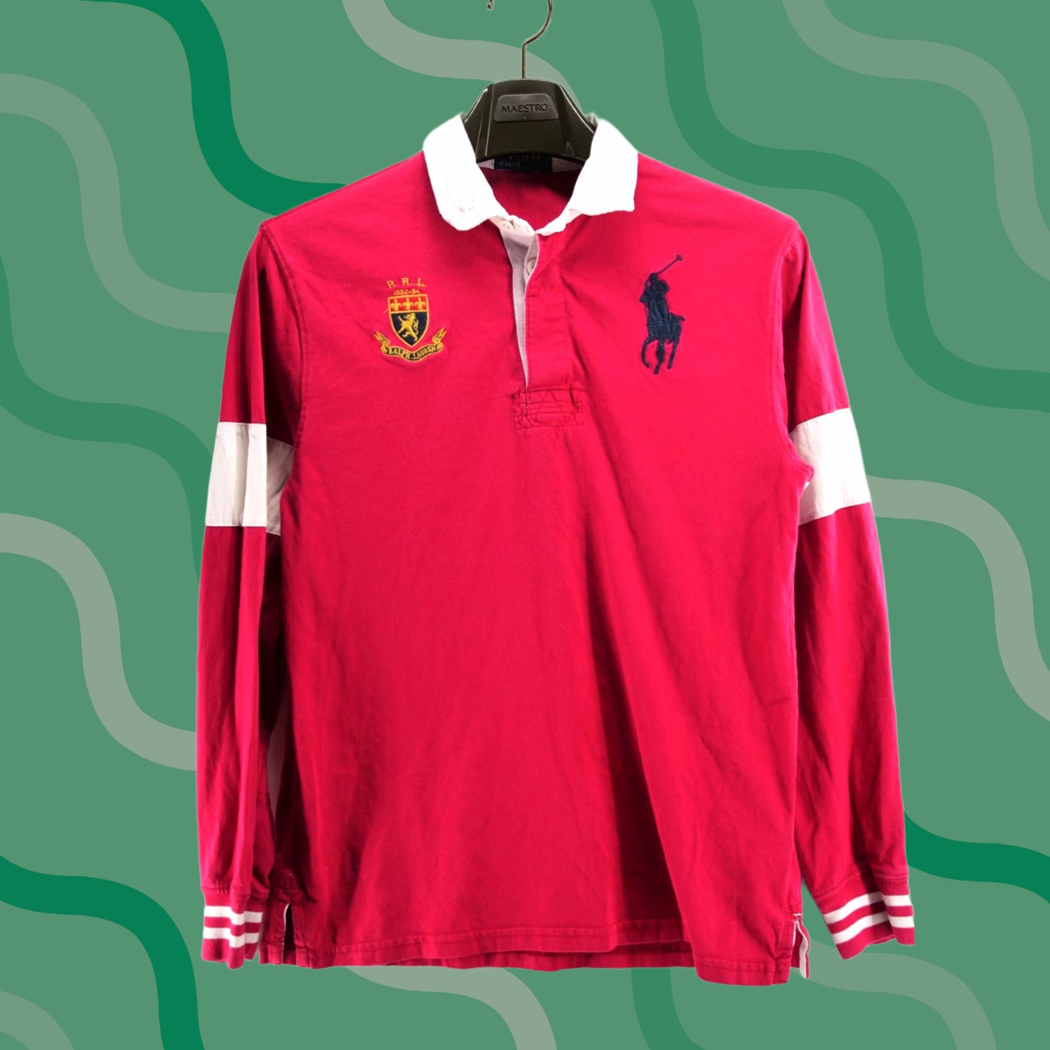 Polo RalphLauren big pony shirt 赤 MOSCOW Polo Ralph Lauren POLO RALPH LAUREN Moscow Polo Mens Shirt Big