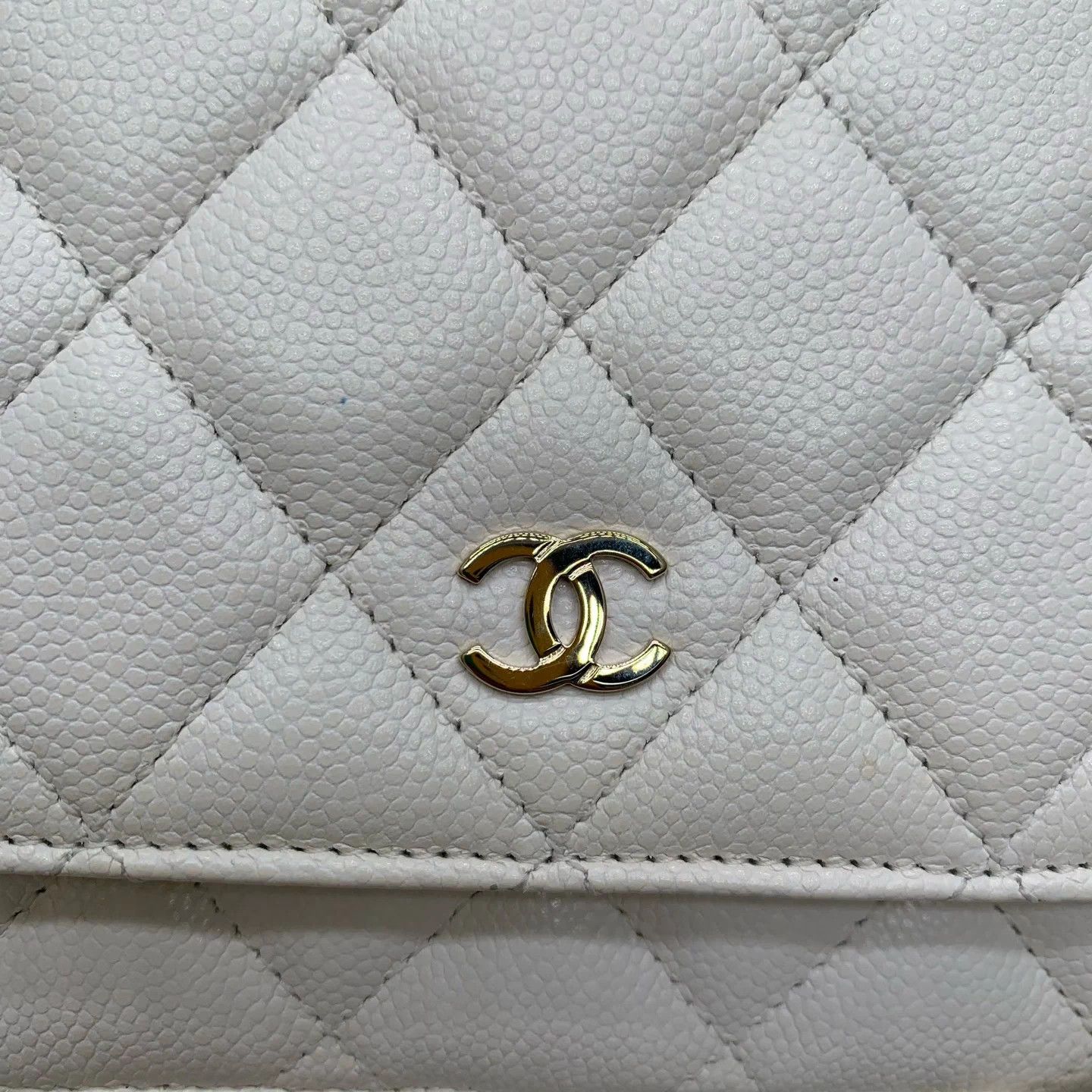 Chanel Chanel WOC White Litchi 95New Crossbody Size ONE SIZE - 5 Thumbnail