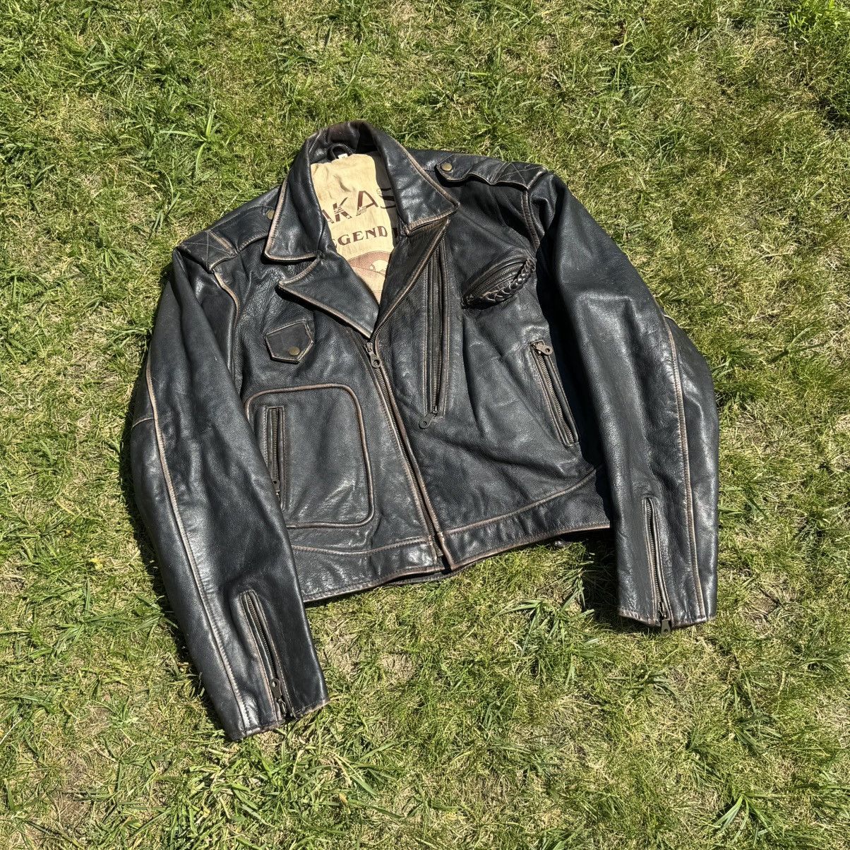 Vintage Vintage 90s US Force biker leather jacket Size US M / EU 48-50 / 2 - 4 Thumbnail