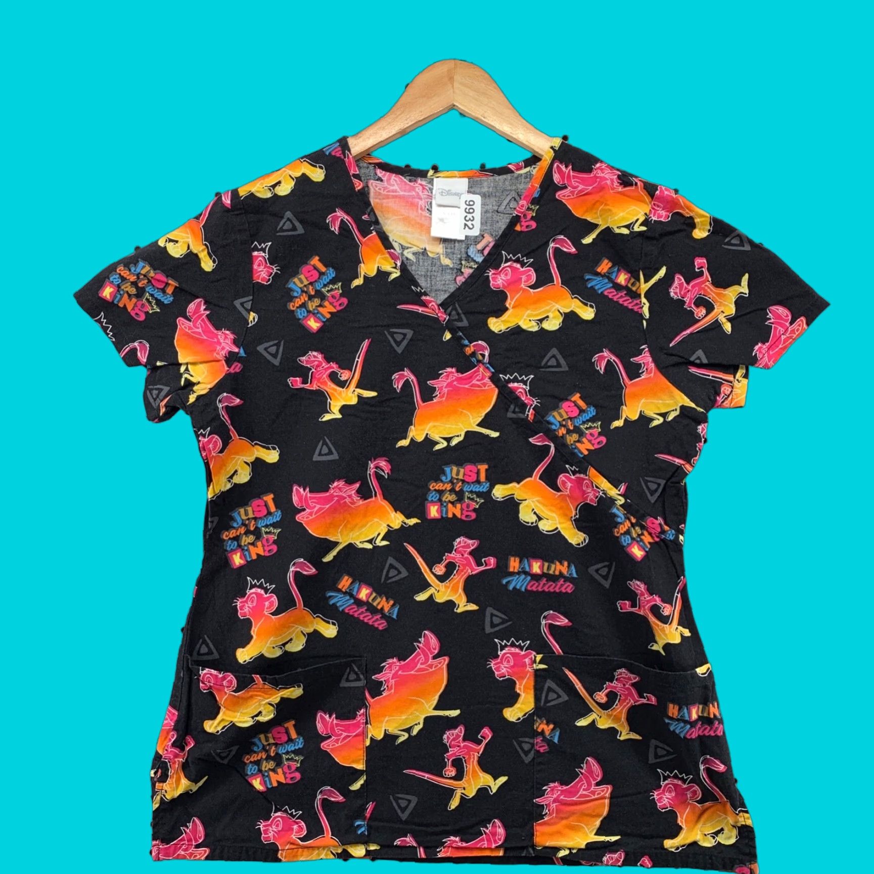 Disney Disney The Lion King Scrubs Medical Womens Small Black Size S / US 4 / IT 40 - 1 Thumbnail