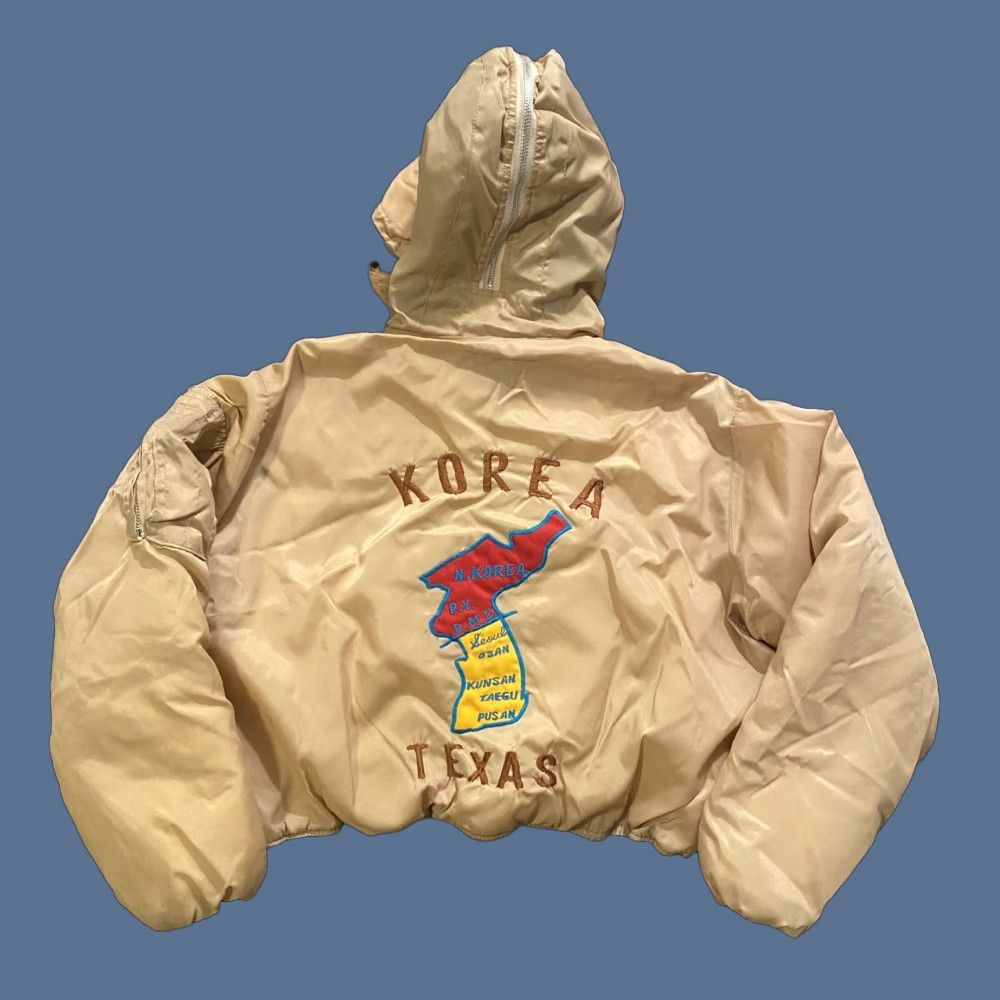 Vintage Vtg 50s N-2B Flyers Parka Jacket Split Hood Fur Souvenir Korea Embroidered Small Shirt Mens Size US S / EU 44-46 / 1 - 1 Thumbnail