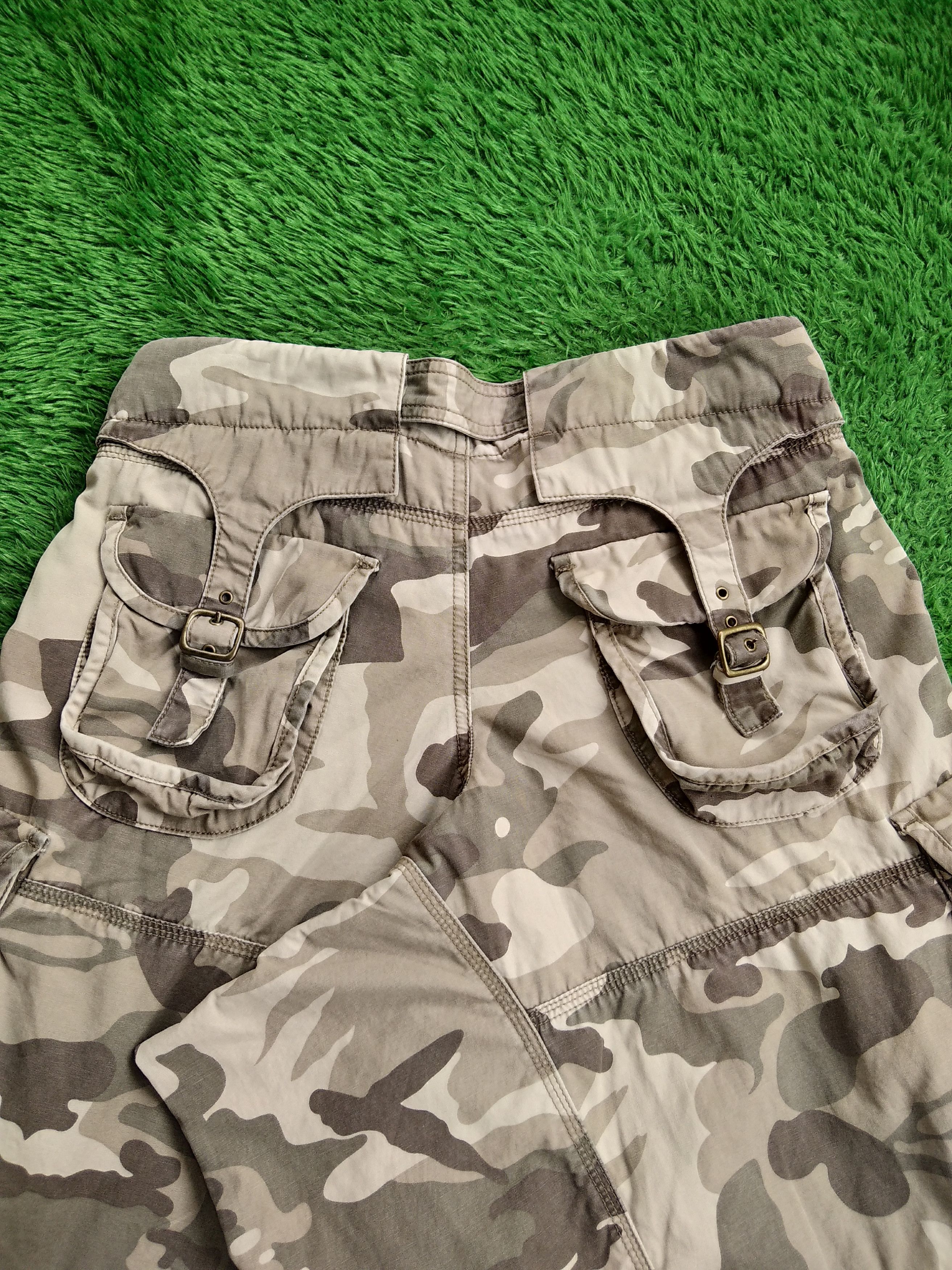 If Six Was Nine × KMRii × Le Grande Bleu (L.G.B.) As Know As Japan Camo Super Wide Leg Bondage Pants Size US 32 / EU 48 - 3 Thumbnail