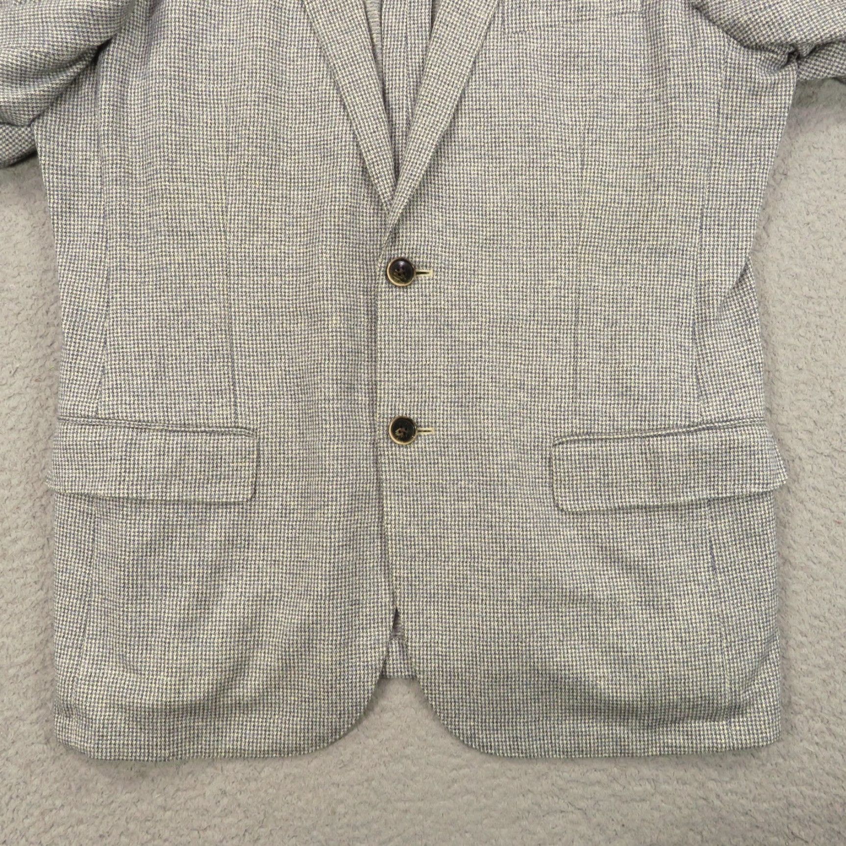 Brooks Brothers Brooks Brothers 1818 Blazer Sport Coat 42R Gray Jersey Linen Cotton Notch Lapel Double-Vented 2-Button Jacket Mens Size US XL / EU 56 / 4 - 7 Thumbnail