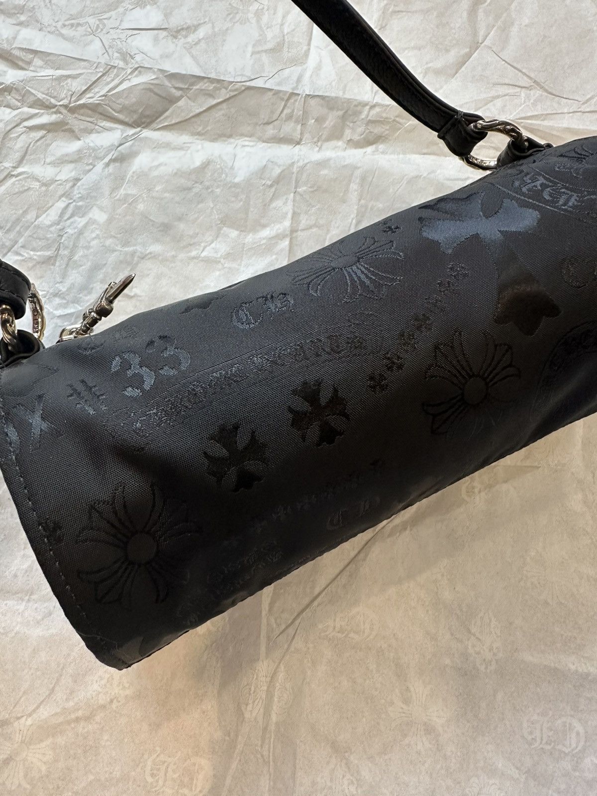Chrome Hearts Chrome Hearts Nylon Tonal Monogram Cross Grinds Mini Handbag Size ONE SIZE - 5 Thumbnail